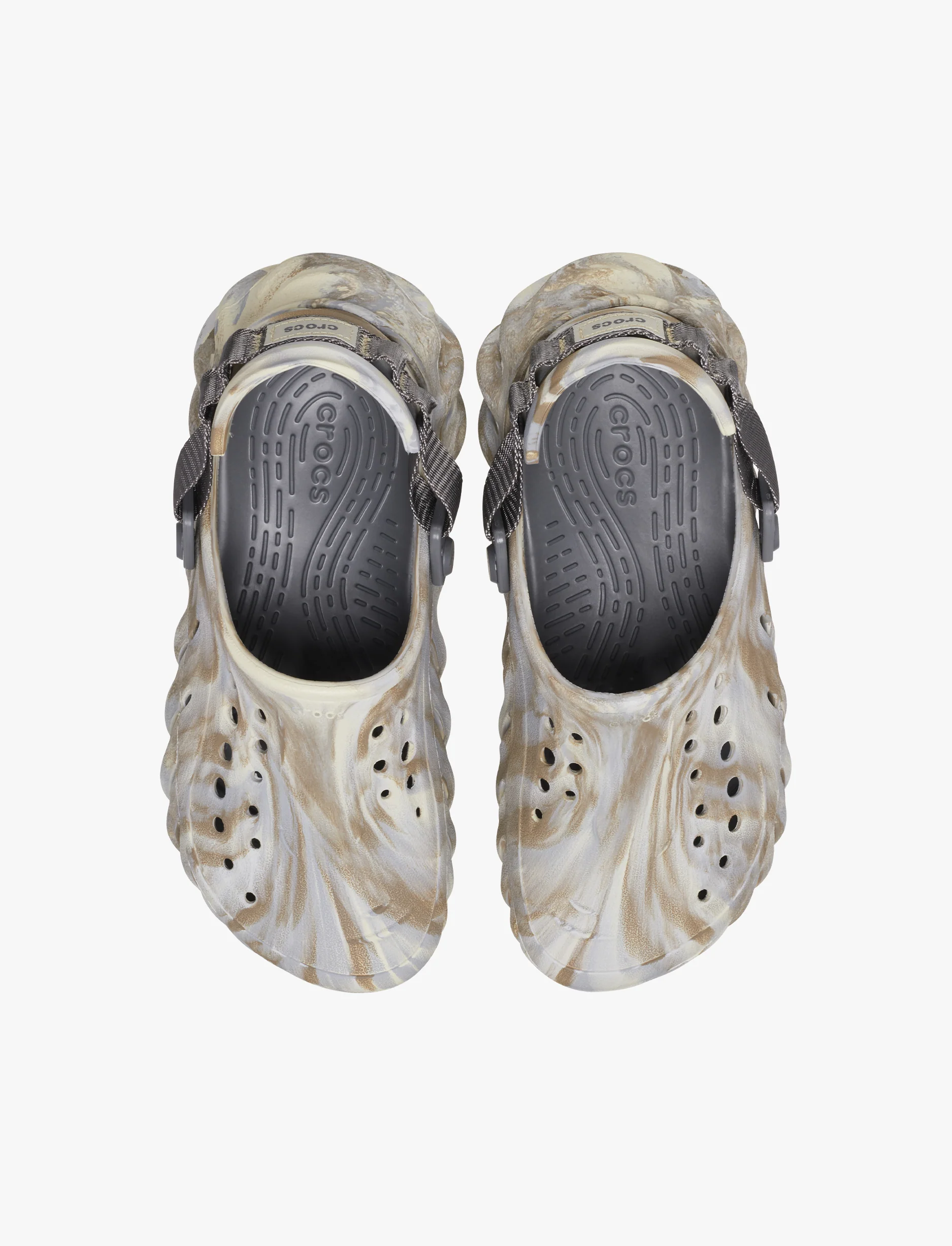 Crocs Echo Marbled Clog - כפכפי קרוקס אקו מרבלד בצבע בון/מולטי - Image 3