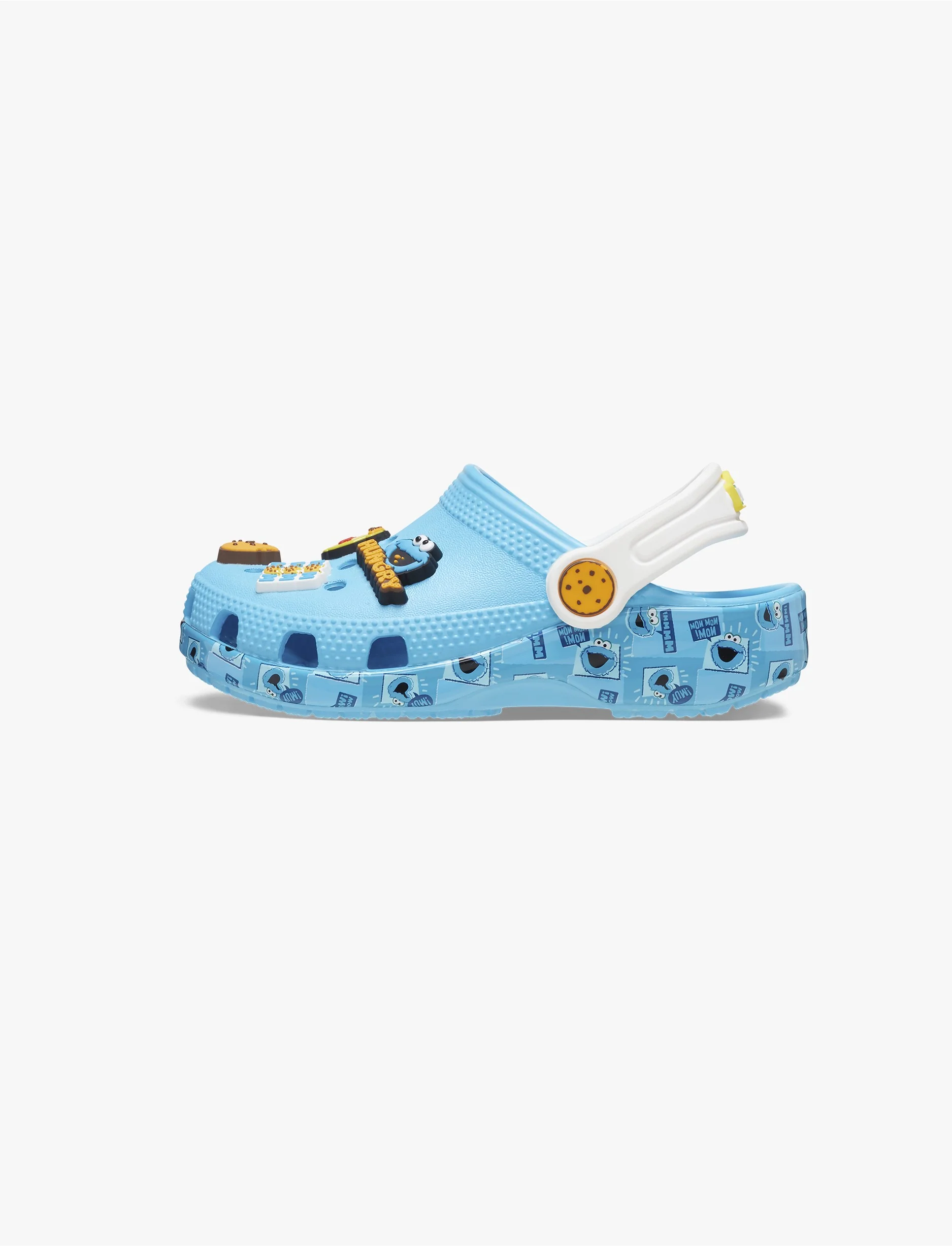Crocs Toddlers’ Cookie Monster Classic Clog - כפכפי קלוג קרוקס בעיצוב עוגיפלצת מרחוב סומסום לילדים בצבע תכלת - Image 5