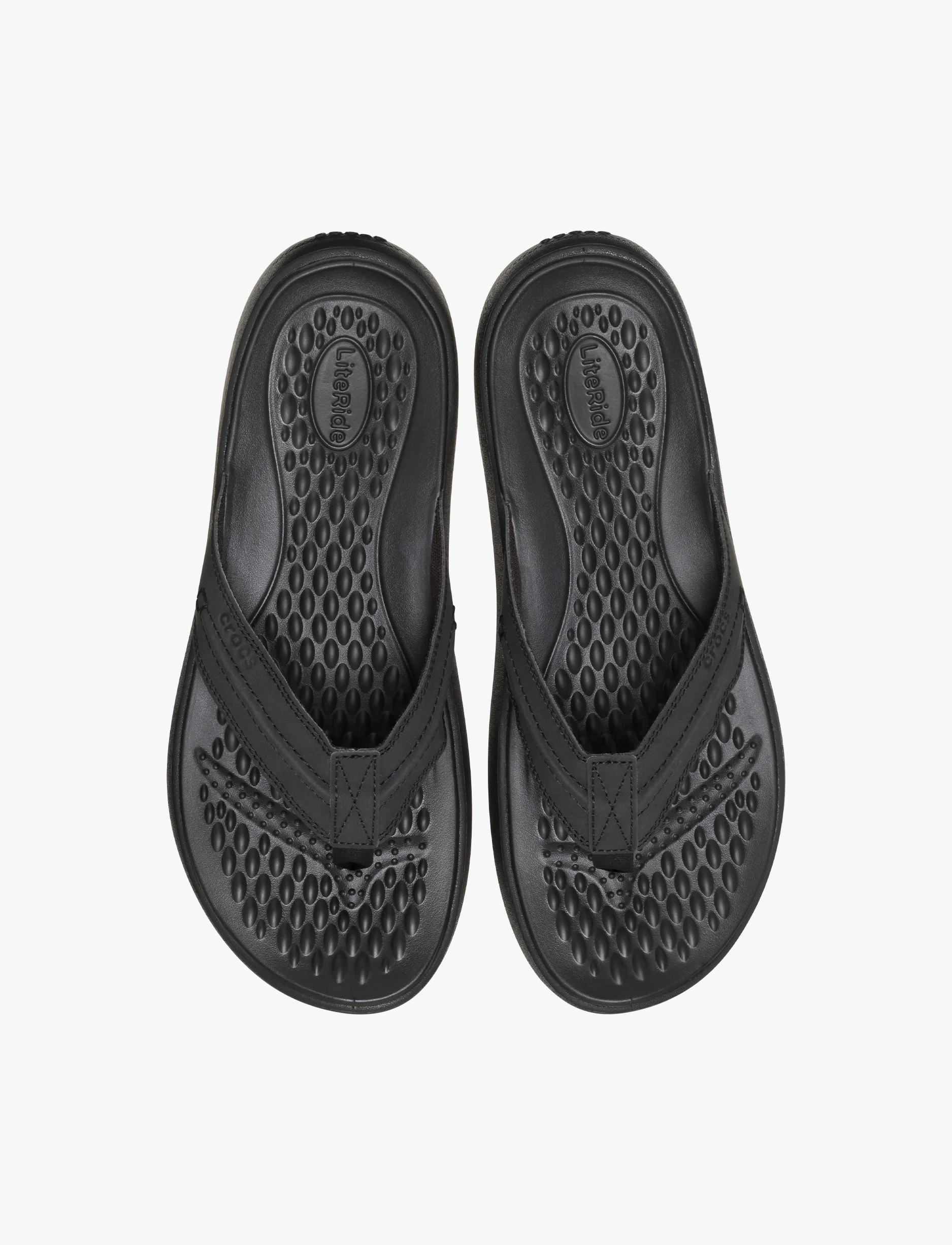 Crocs Yukon Vista II LR Flip - כפכפי אצבע קרוקס יוקון ויסטה לגברים בצבע שחור/שחור - Image 4