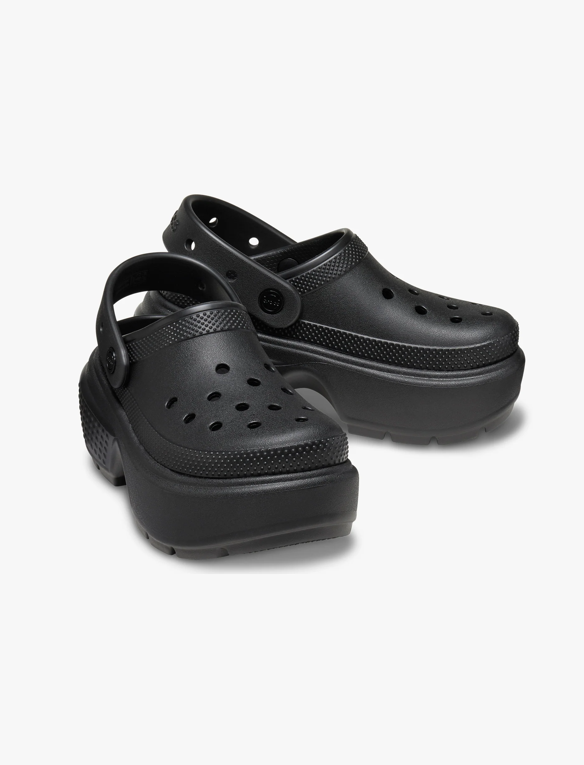 Crocs Stomp Clog - כפפי פלטפורמה קלוג סטומפ לנשים בצבע שחור - Image 6