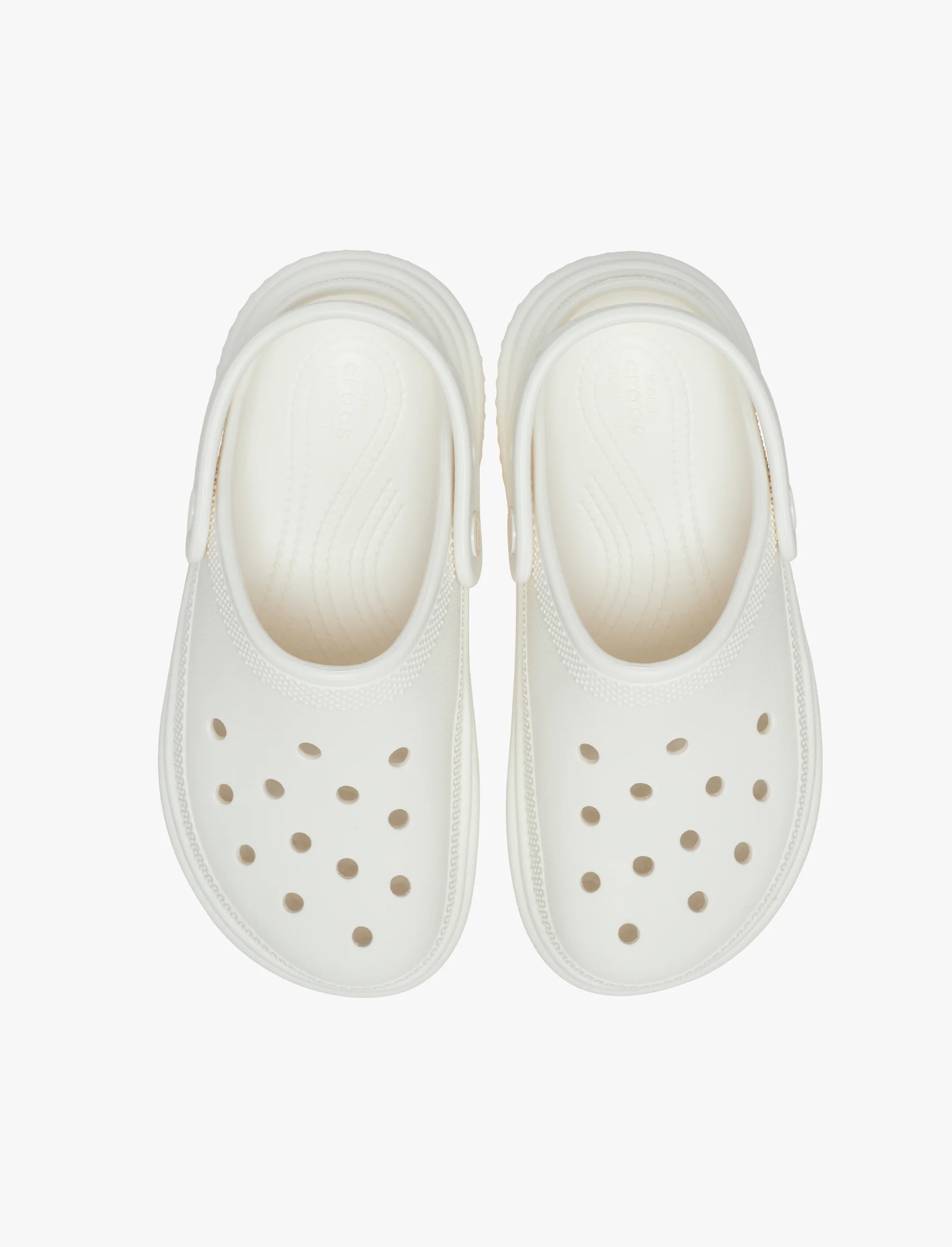 Crocs Stomp Clog - כפפי פלטפורמה קלוג סטומפ לנשים בצבע לבן - Image 3