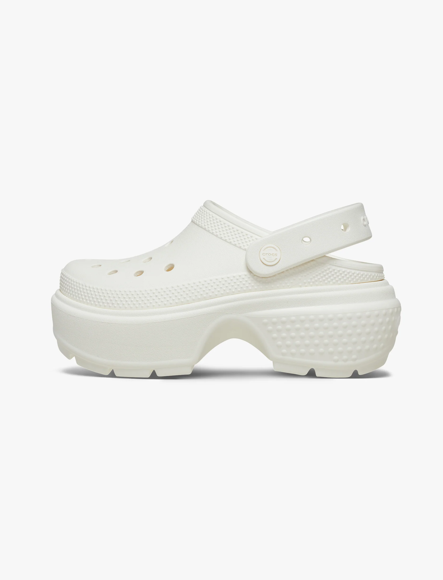Crocs Stomp Clog - כפפי פלטפורמה קלוג סטומפ לנשים בצבע לבן - Image 6