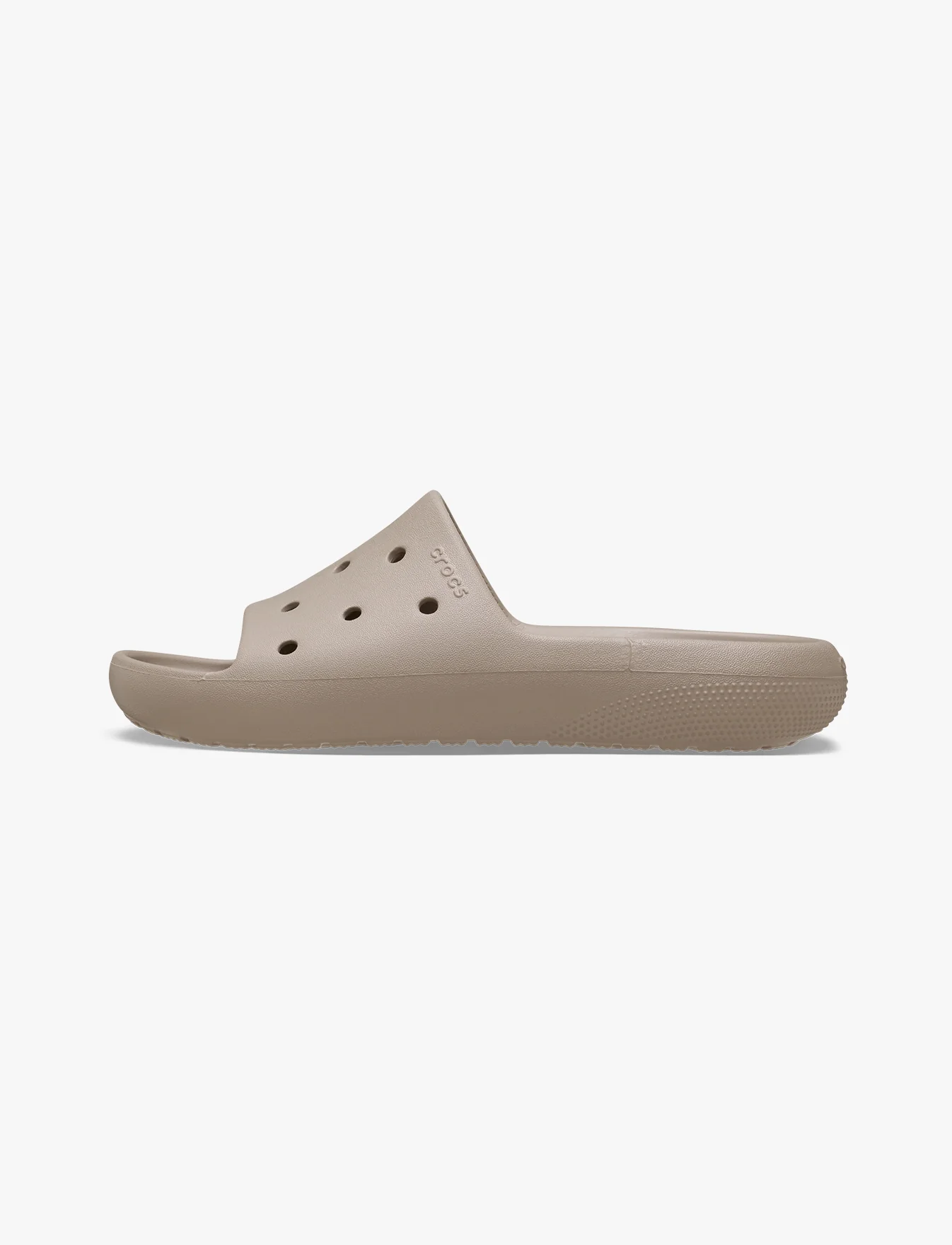 Crocs Classic Slide v2 - כפכפי סלייד קרוקס בצבע טאופ - Image 5