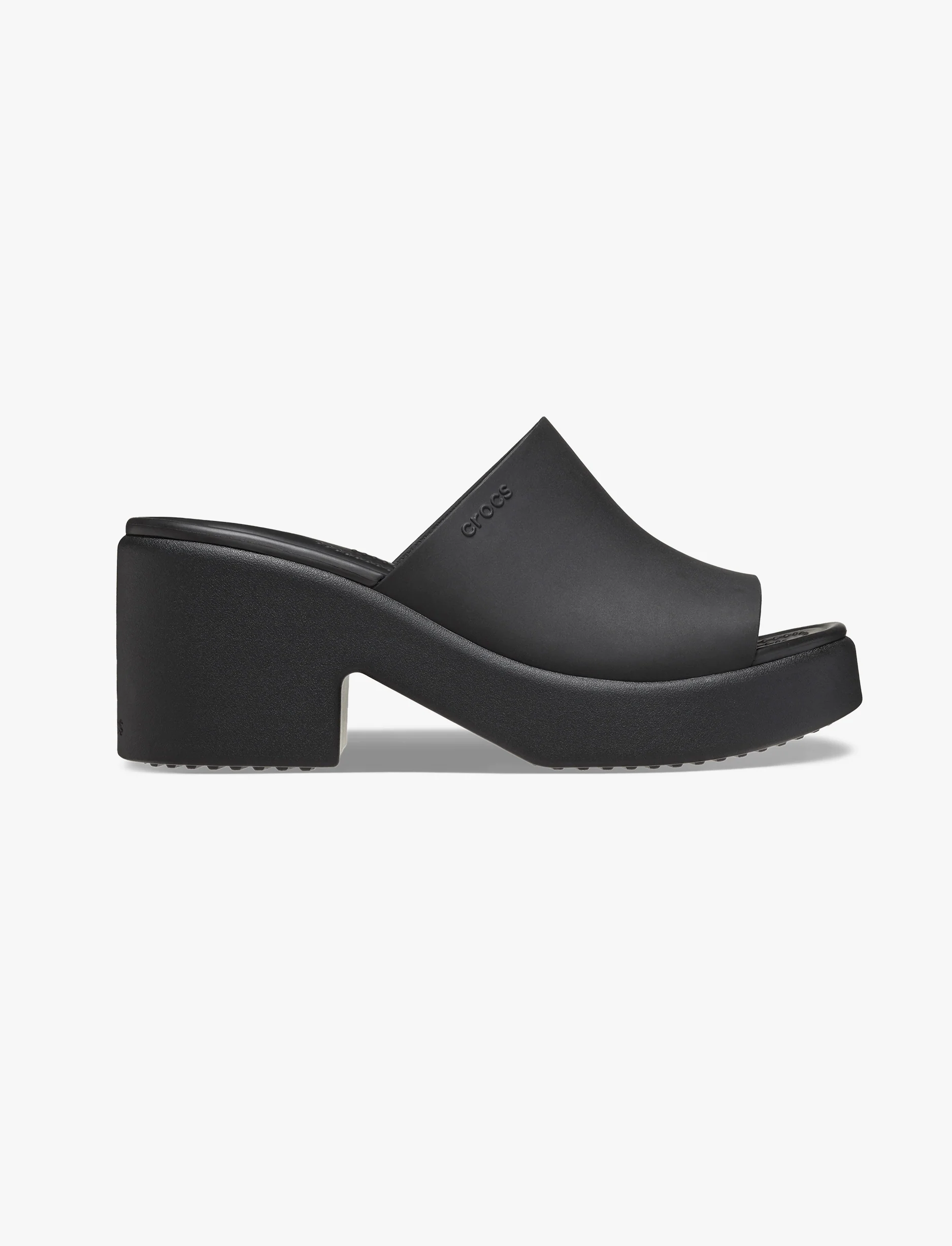 Crocs Brooklyn Slide Heel - כפכפי עקב קרוקס לנשים בצבע שחור - Image 2