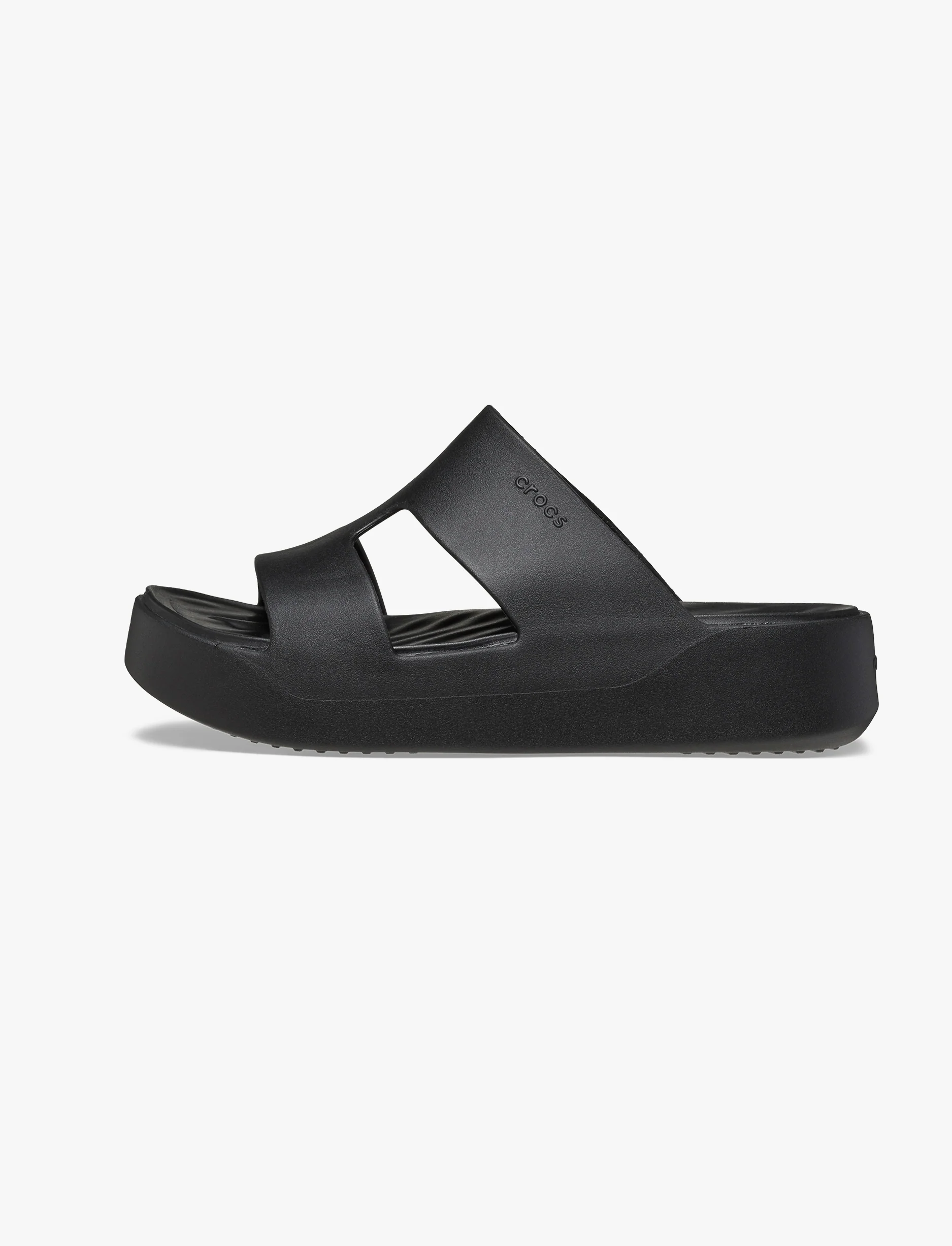 Crocs Getaway Platform H-Strap - נעלי פלטפורמה קרוקס לנשים בצבע שחור - Image 4