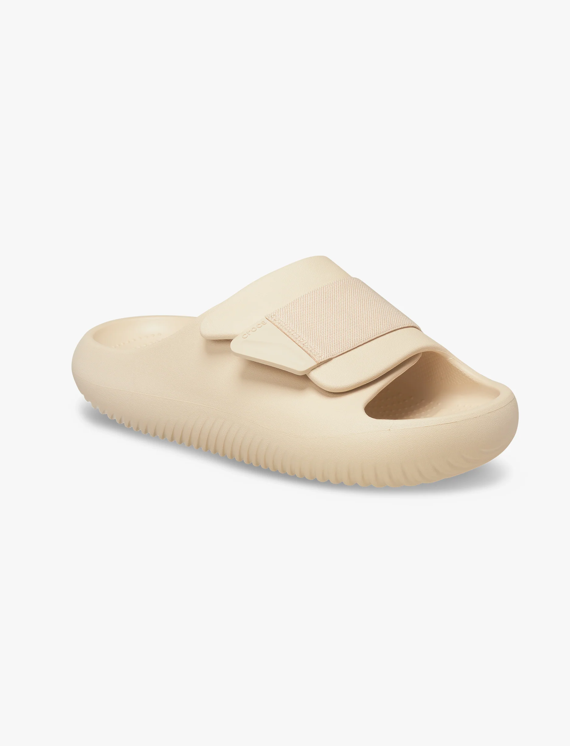 Crocs Mellow Luxe Recovery Slide  -'כפכפי קרוקס לגברים בצבע שיטקה בז