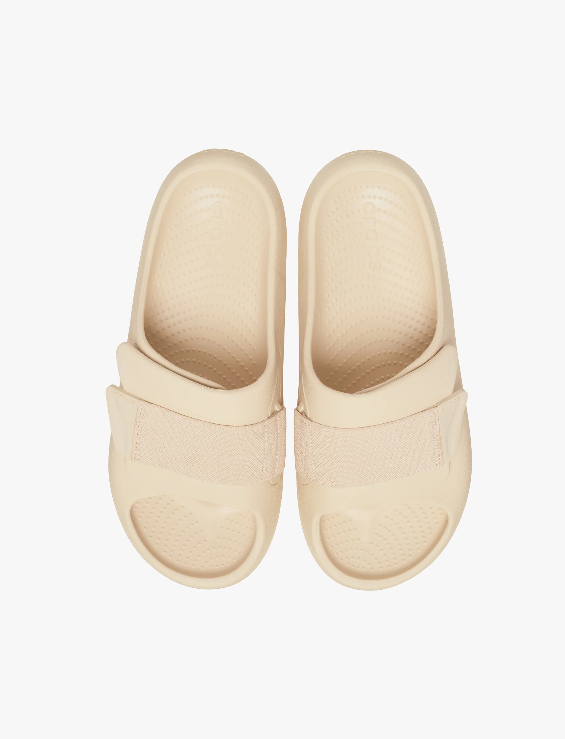 Crocs Mellow Luxe Recovery Slide  -'כפכפי קרוקס לגברים בצבע שיטקה בז - Image 3