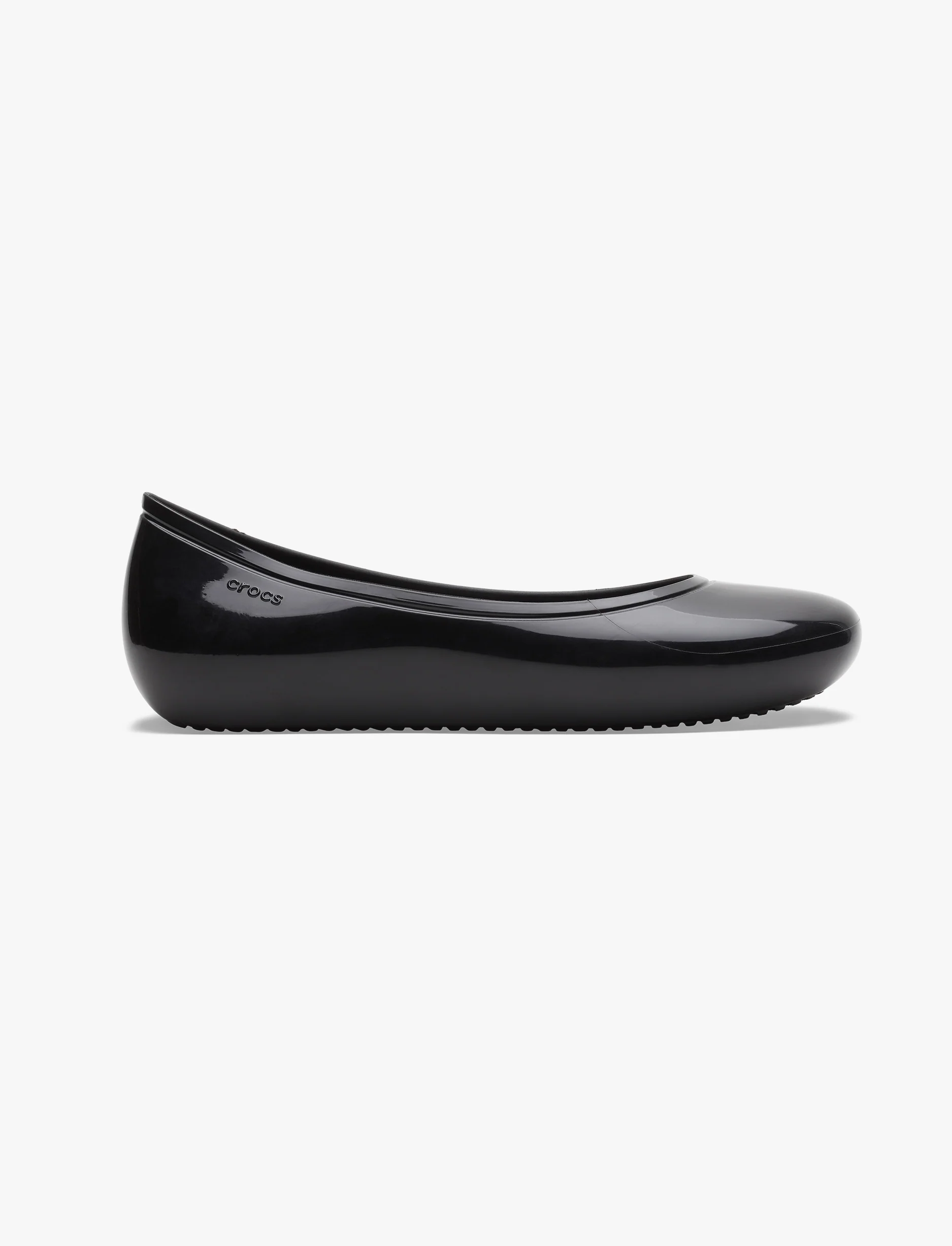 Crocs Brooklyn High Shine Flat - נעלי קרוקס שטוחות לנשים בצבע שחור - Image 2
