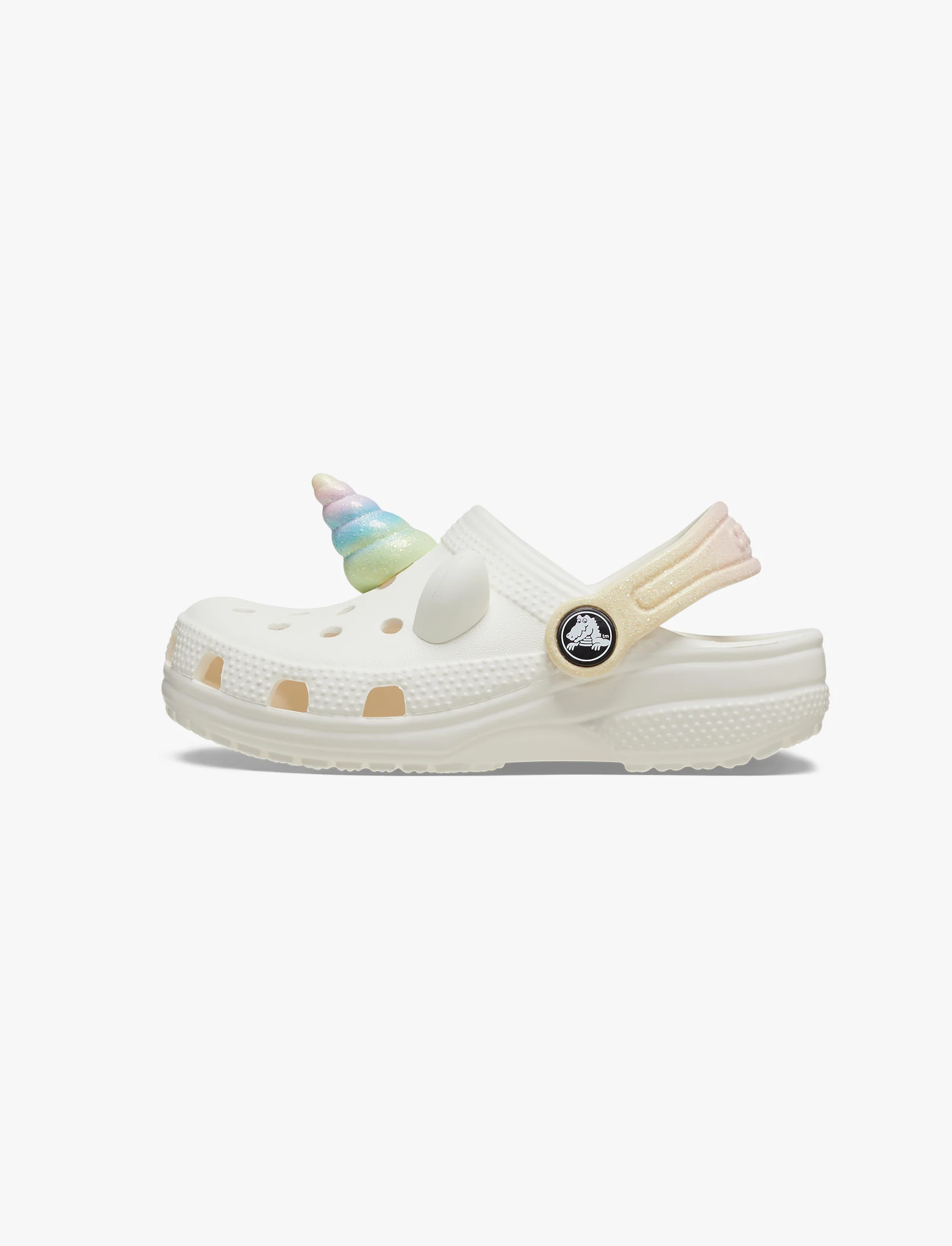Crocs Classic I AM Rainbow Unicorn Clog T - כפכפי קרוקס קלוג לילדים יוניקורן בצבע לבן - Image 6