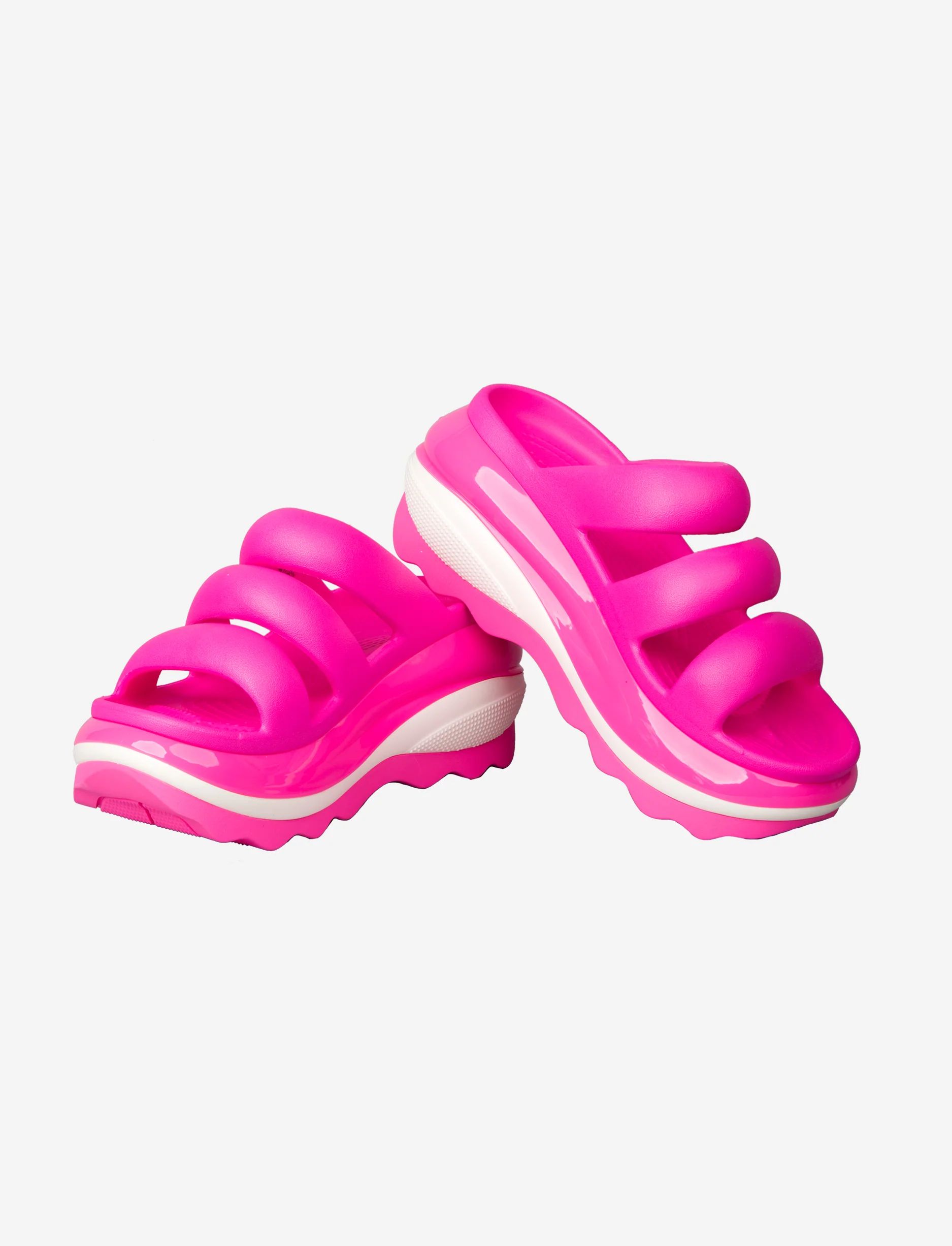 Crocs Mega Crush Triple Strap - סנדלי פלטפורמה קרוקס מגה קראש בצבע ורוד - Image 6