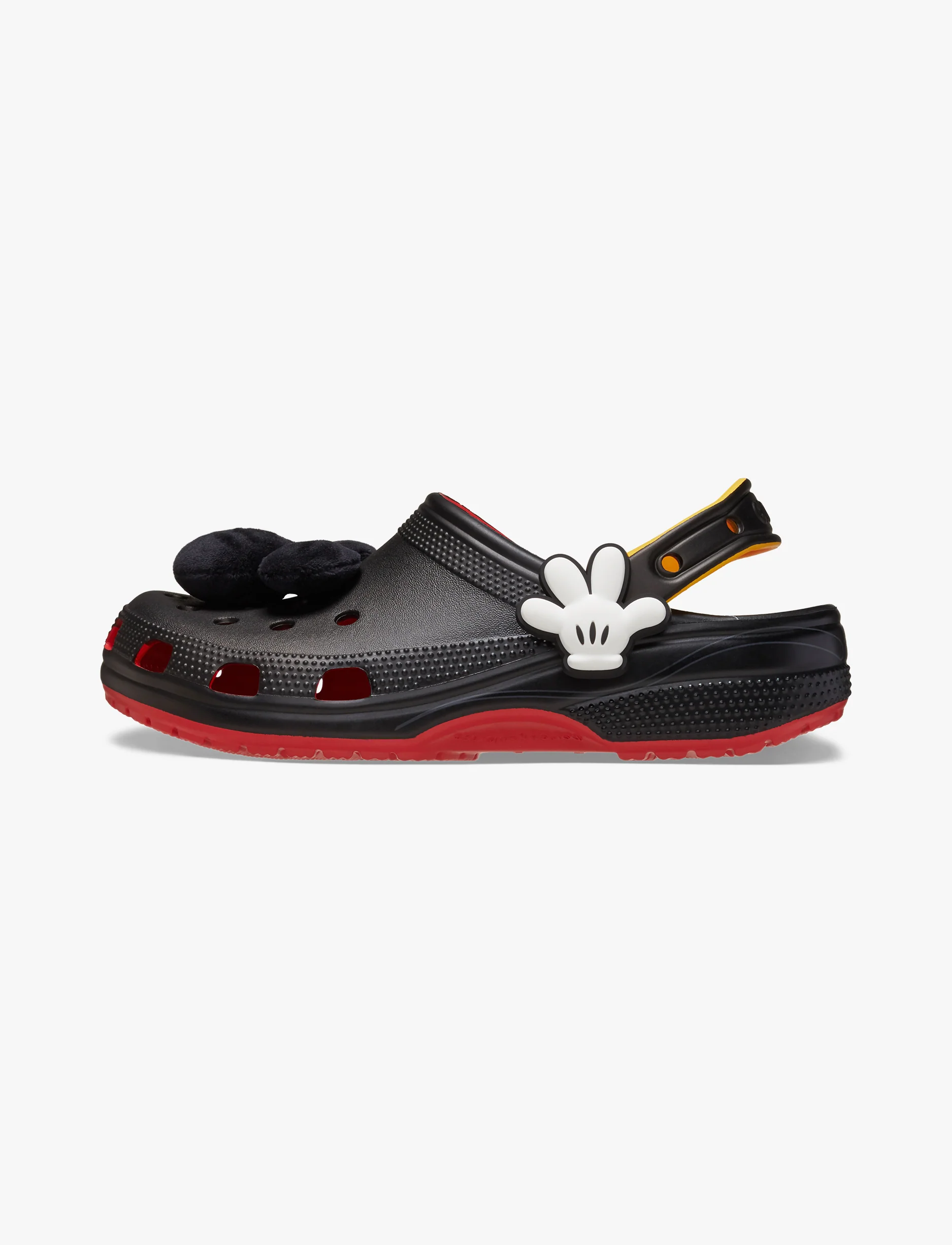 Crocs Mickey IAM Classic Clog - כפכפי קרוקס קלוג מיקי מאוס בצבע שחור/אדום - Image 6