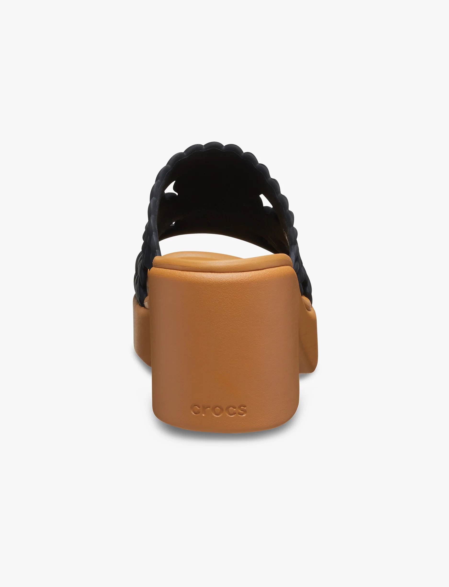 Crocs Brooklyn Woven Slide Heel - כפכפי עקב קרוקס ברוקלין לנשים בצבע שחור - Image 7