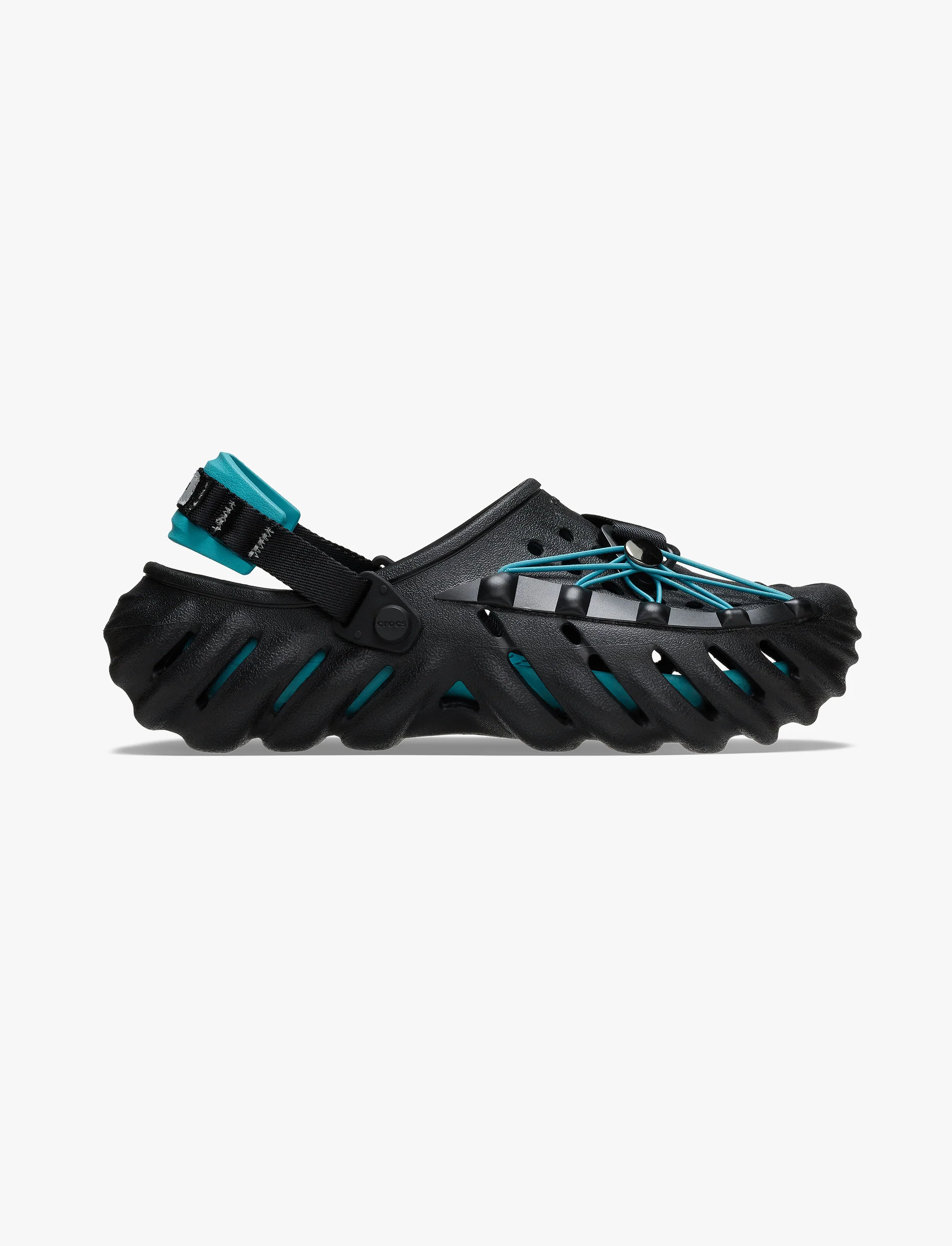 Crocs Echo Reflective Laces Clog - כפכפי קלוג אקו קרוקס בצבע שחור - Image 2