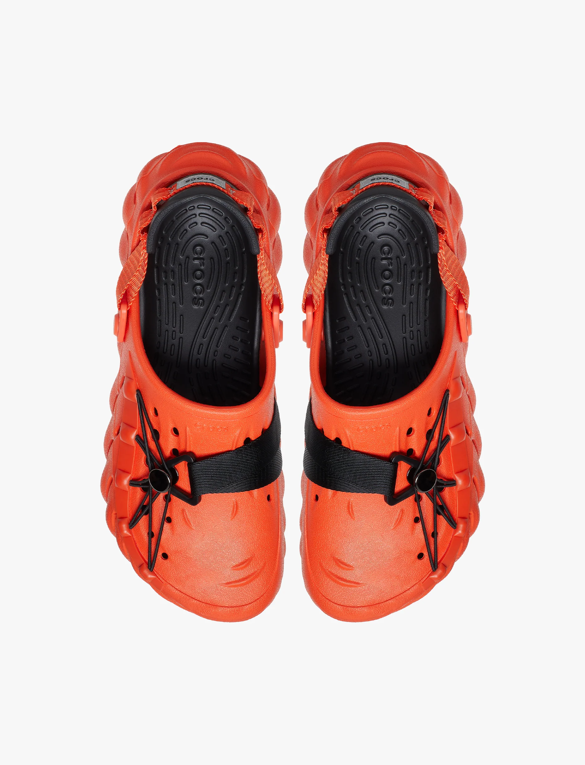 Crocs Echo Reflective Laces Clog - כפכפי קלוג אקו קרוקס בצבע אדום - Image 4
