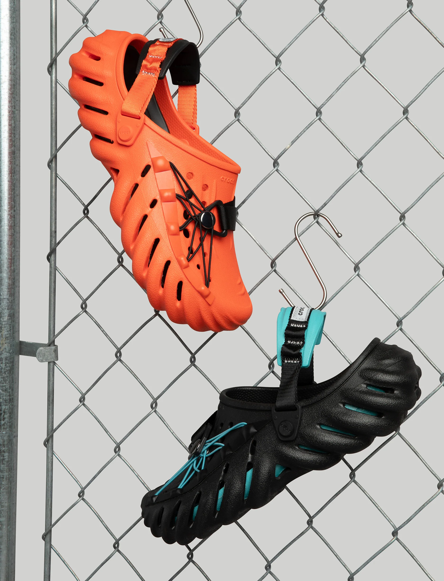 Crocs Echo Reflective Laces Clog - כפכפי קלוג אקו קרוקס בצבע אדום - Image 7