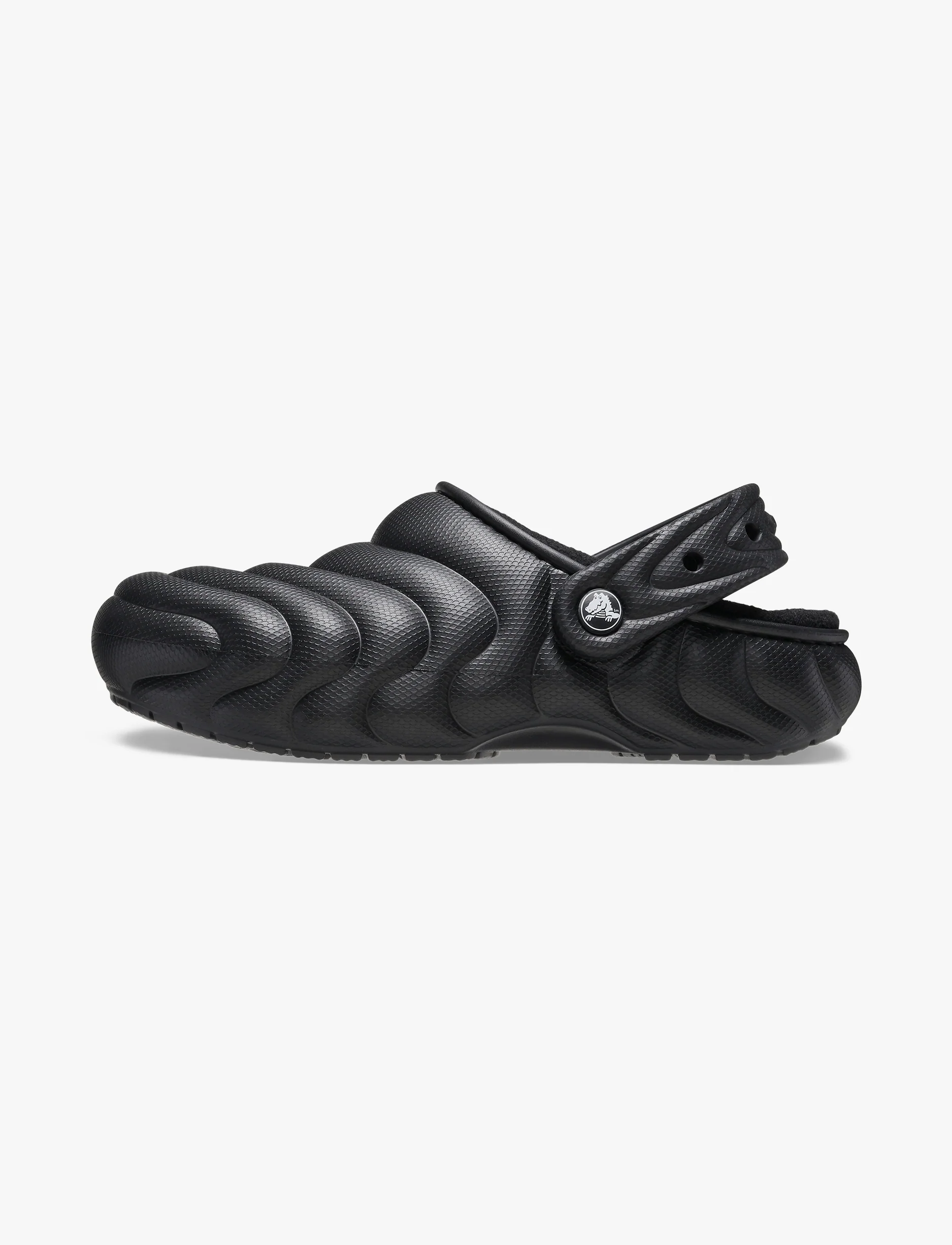 Crocs Classic Lined Overpuff Clog - כפכפים פרוותיים קרוקס בצבע שחור - Image 8