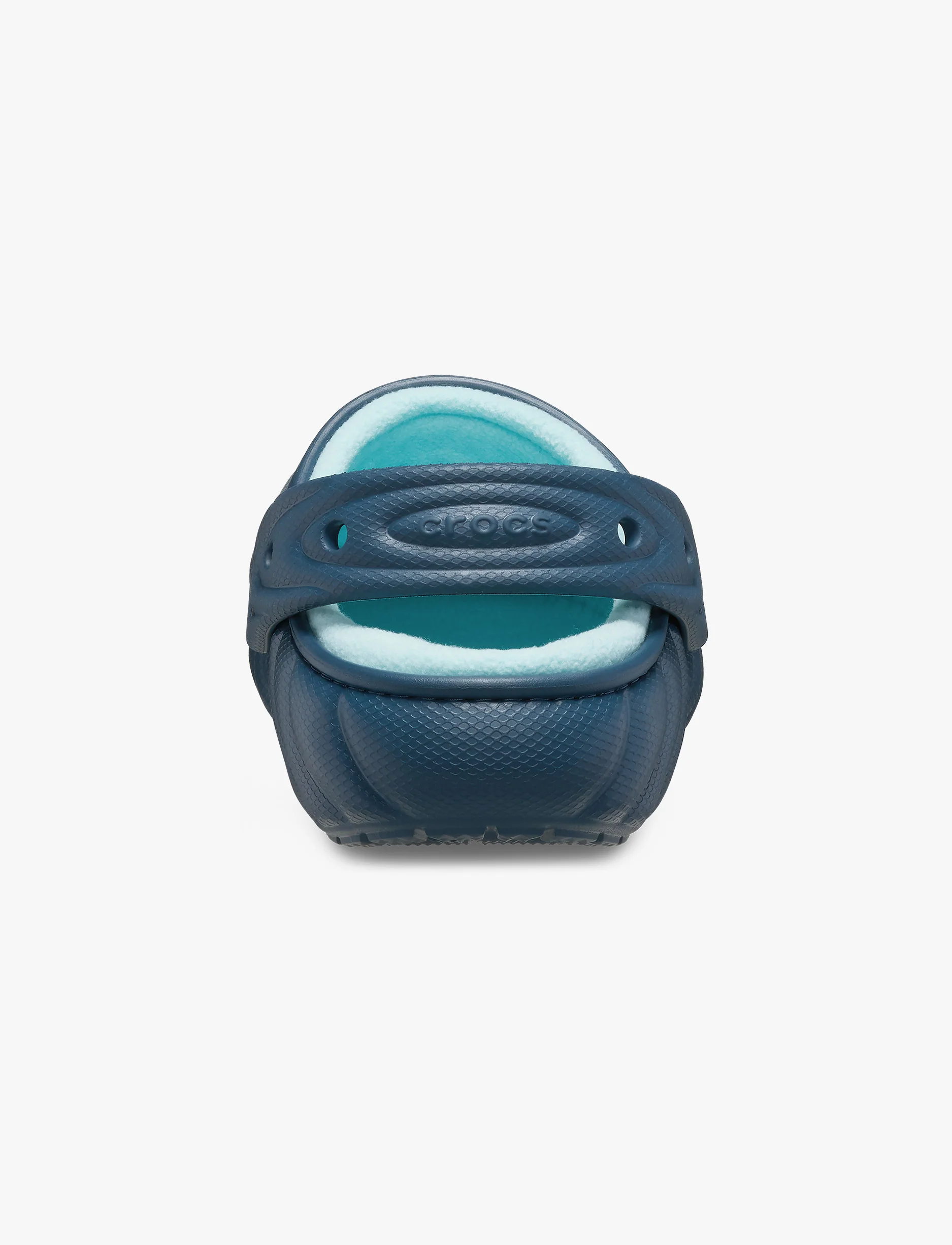Crocs Classic Lined Overpuff Clog - כפכפים פרוותיים קרוקס בצבע כחול - Image 4