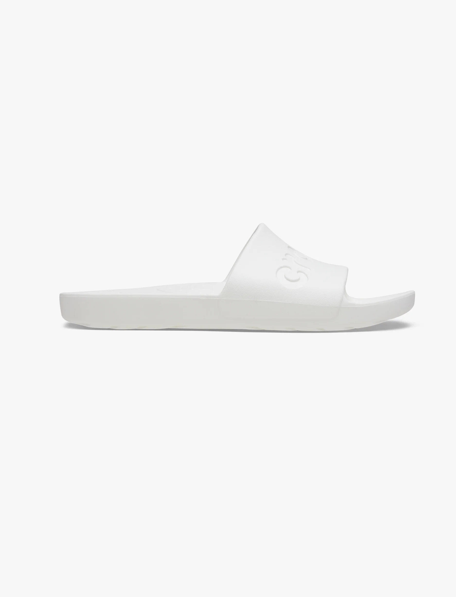 Crocs Slide - כפכפי סלייד קרוקס בצבע לבן - Image 2
