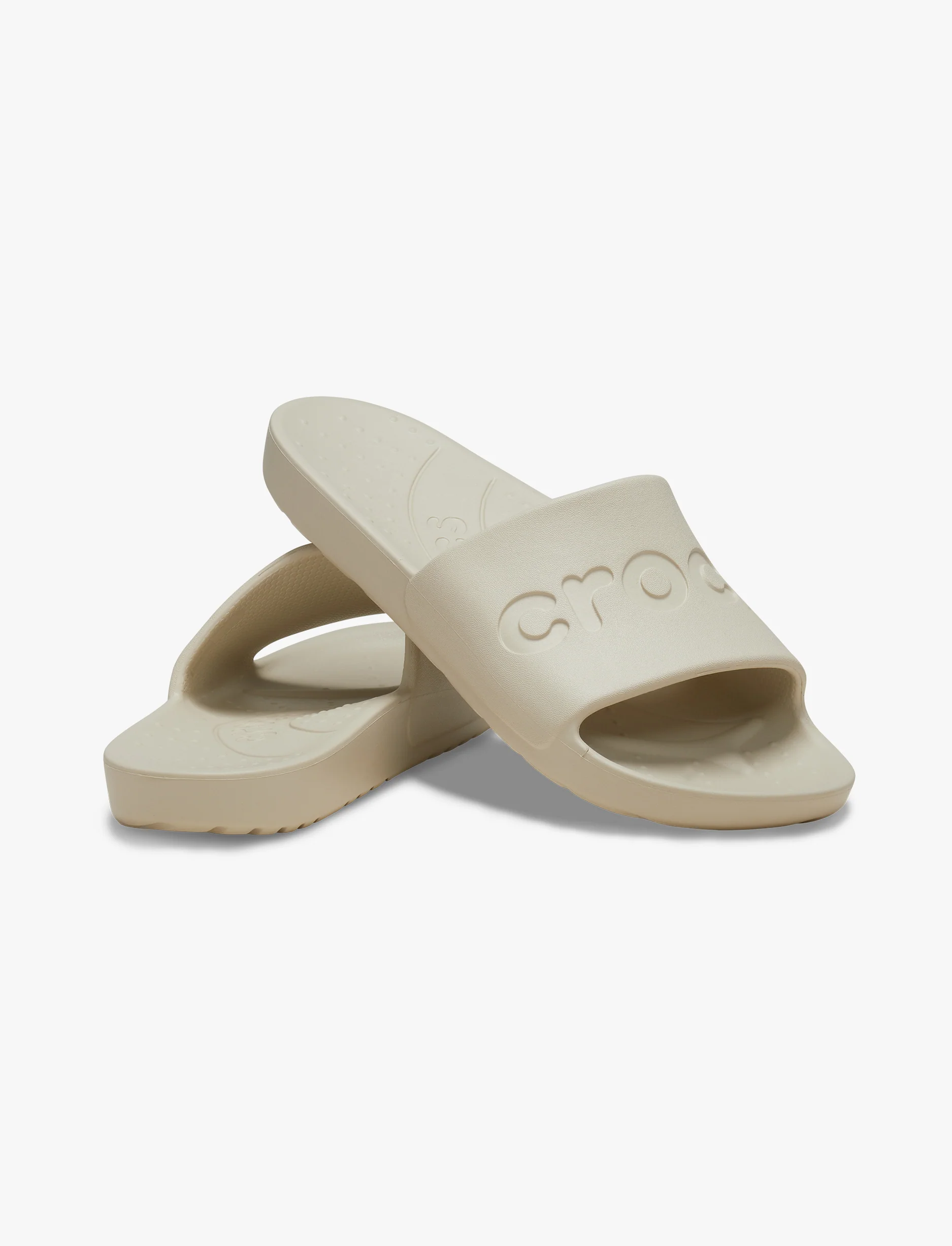Crocs Slide - כפכפי סלייד קרוקס בצבע קרם - Image 4