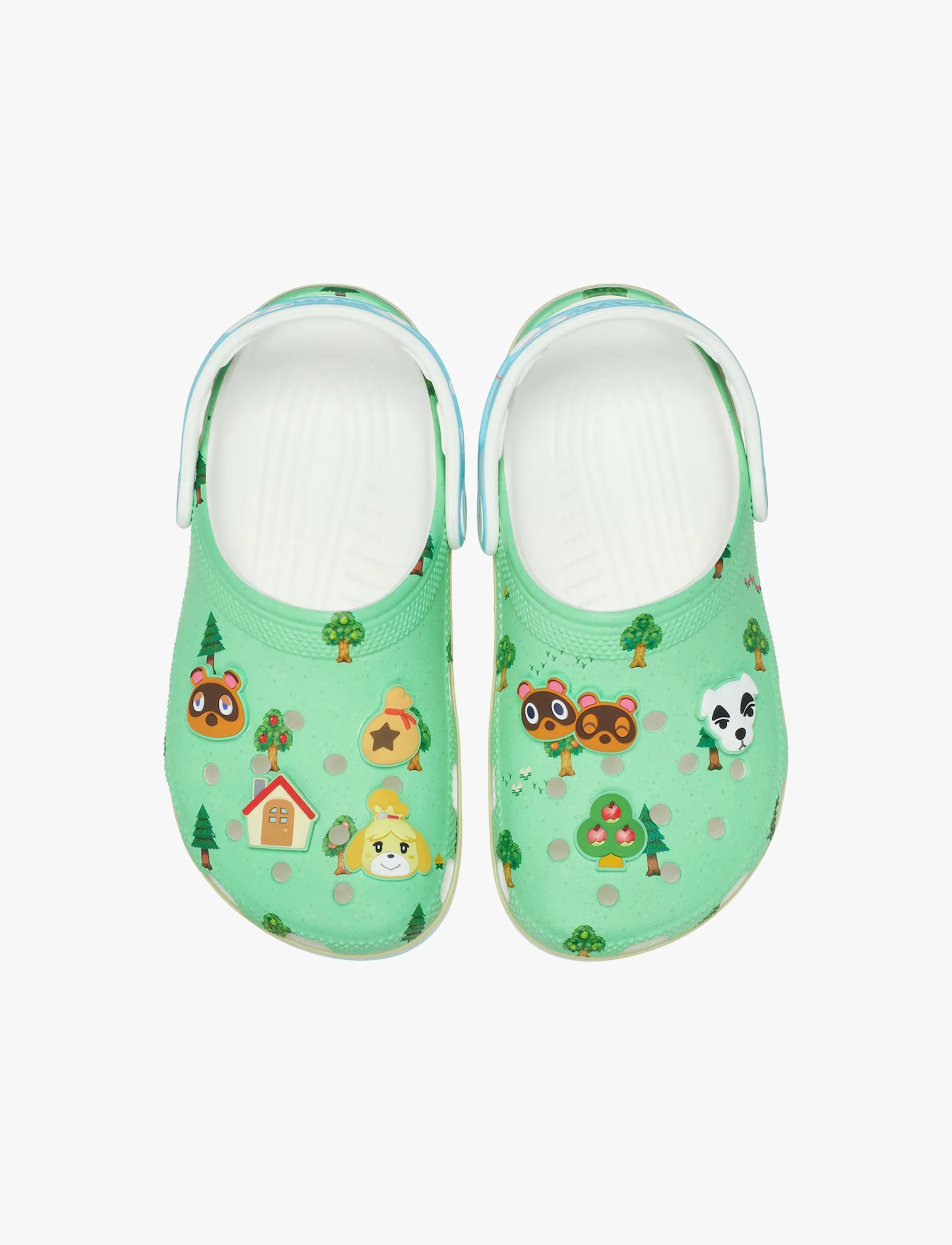 Crocs Animal Crossing Classic Clog K -  כפכפי קרוקס קלוג חיות לילדים בצבע ירוק - Image 4