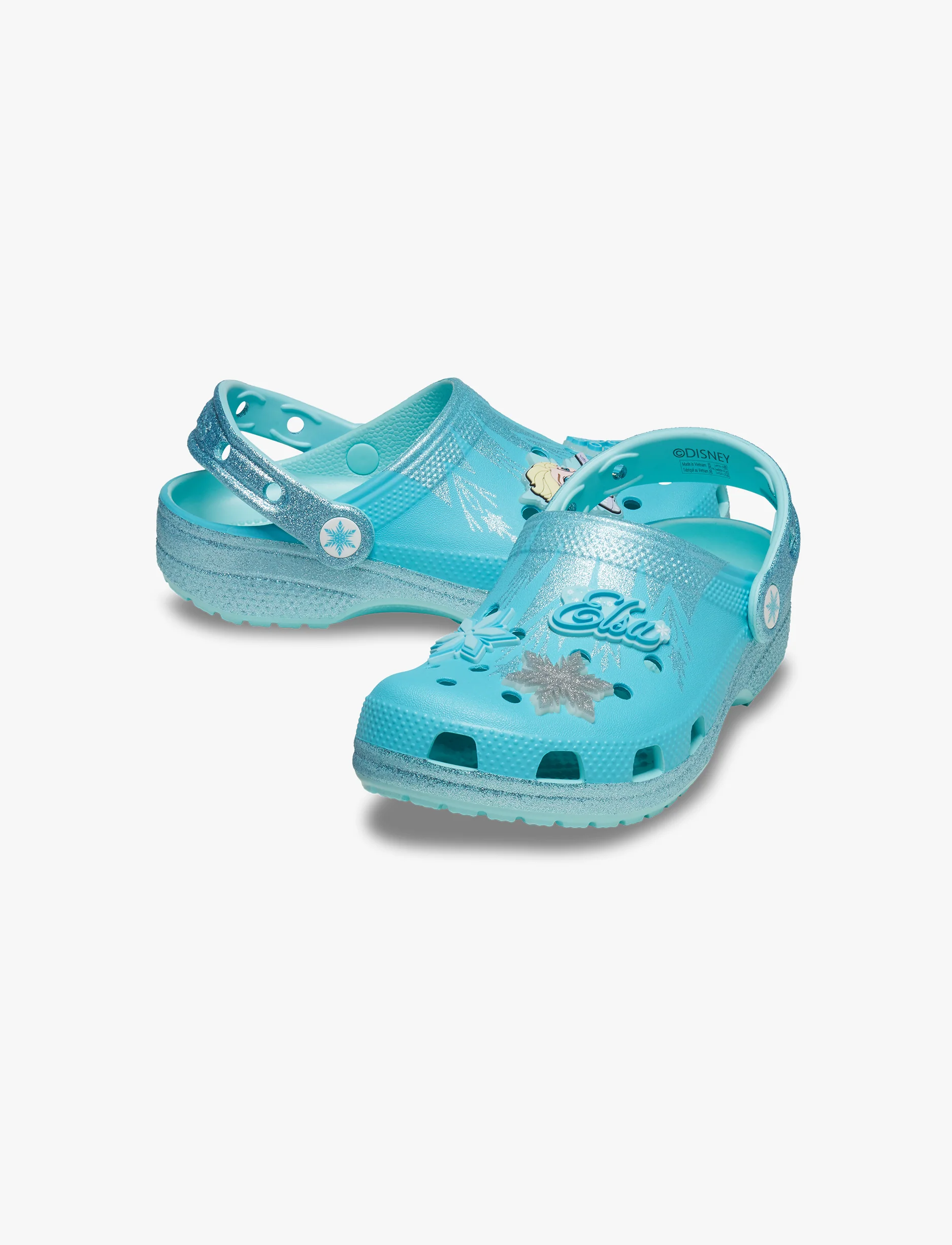 Crocs Elsa Classic Clog K - כפכפי קרוקס קלוג פרוזן אלזה לילדים בצבע כחול - Image 3