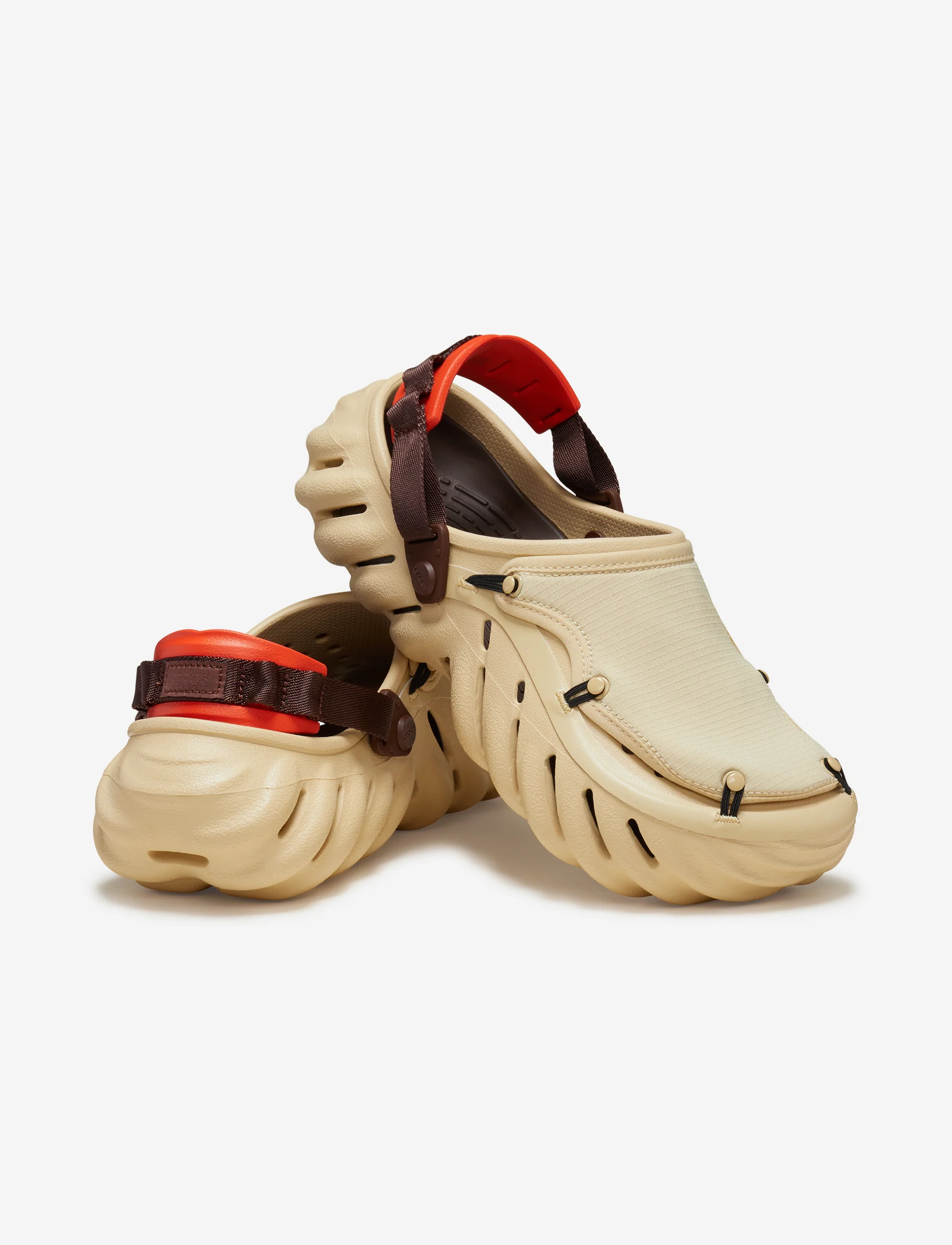 Crocs Echo Ripstop Clog - כפכפי קרוקס אקו בצבע בז' - Image 3