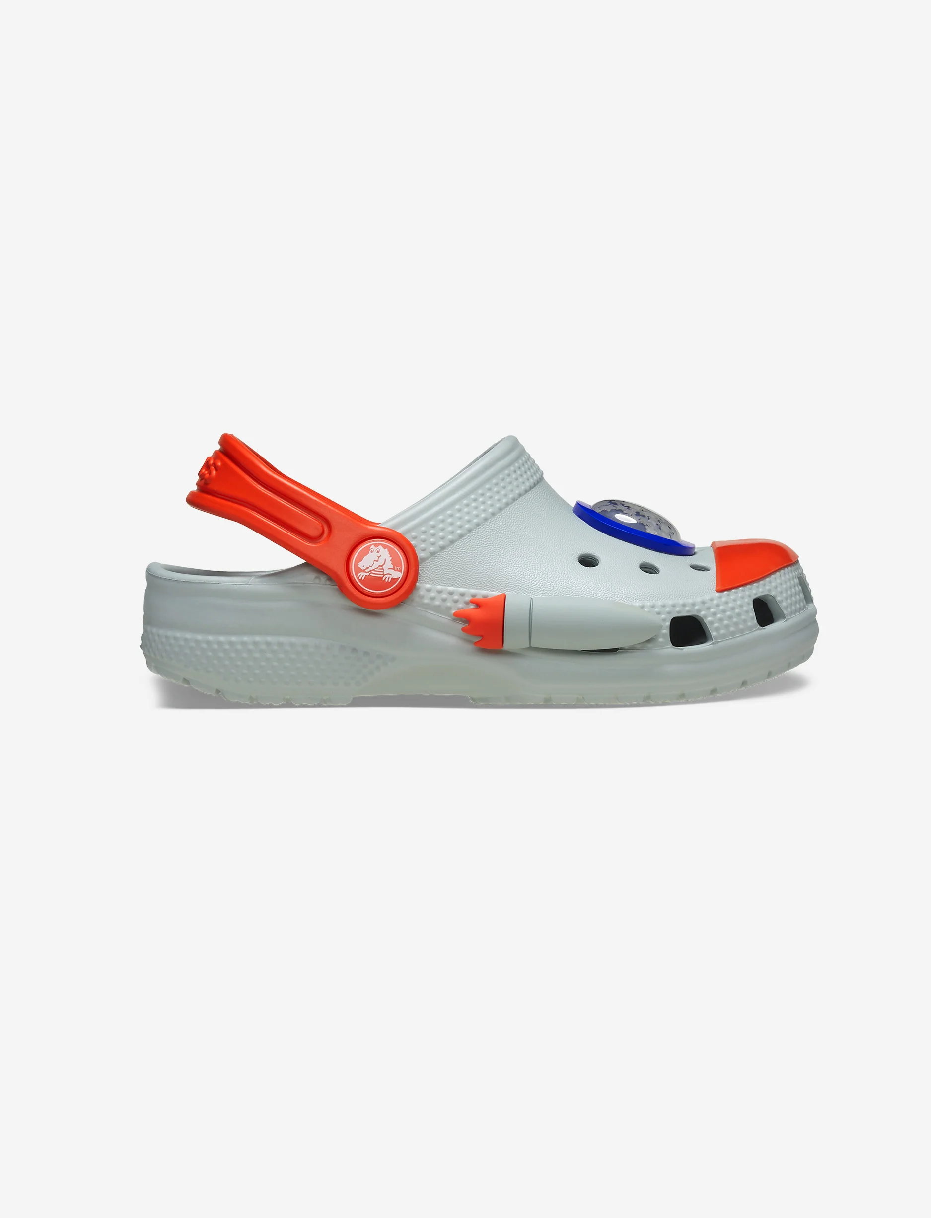 Crocs Classic Rocket Ship Clog T - כפכפי קרוקס קלוג לילדים בצבע אפור בעיצוב חללית - Image 2