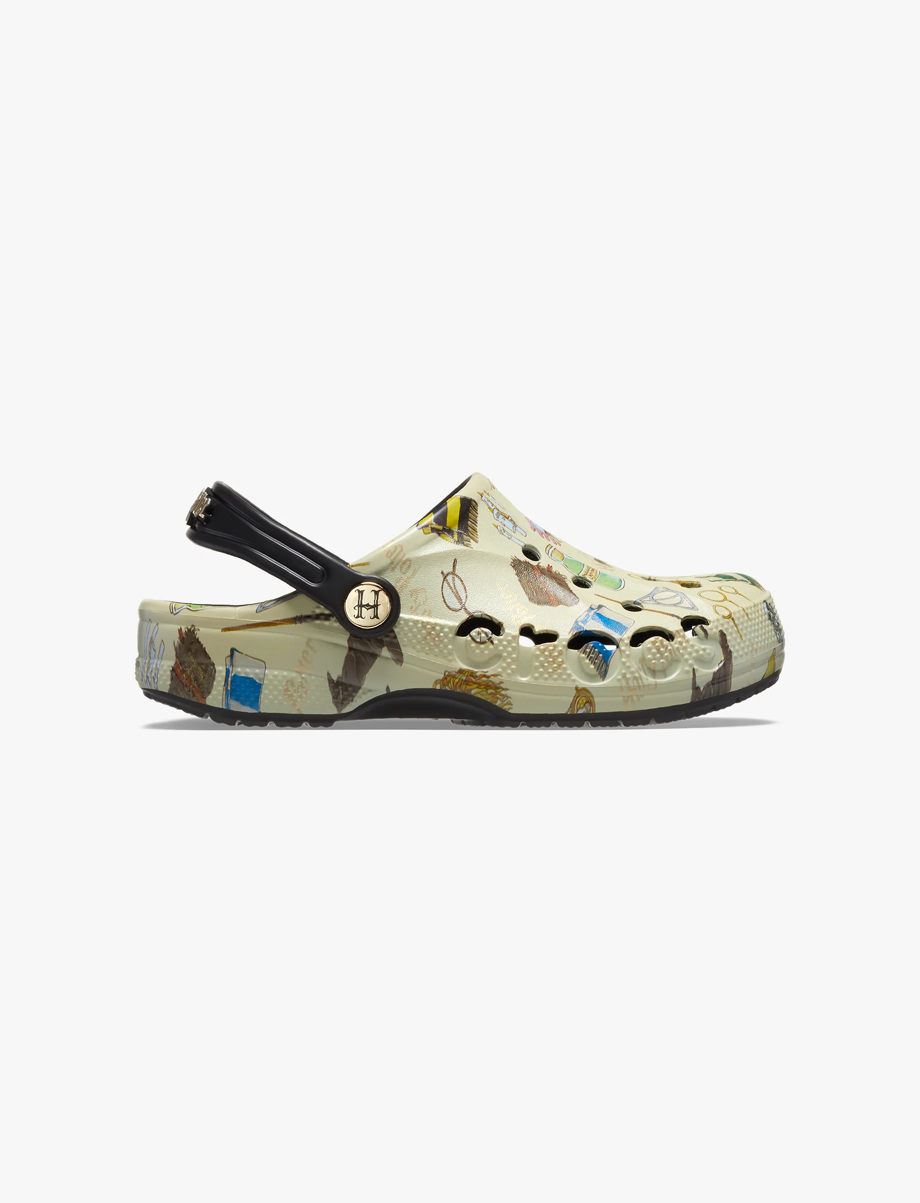 Crocs Harry Potter Baya Clog K  - כפכפי קרוקס קלוג לילדים הארי פוטר בצבע קרם - Image 2