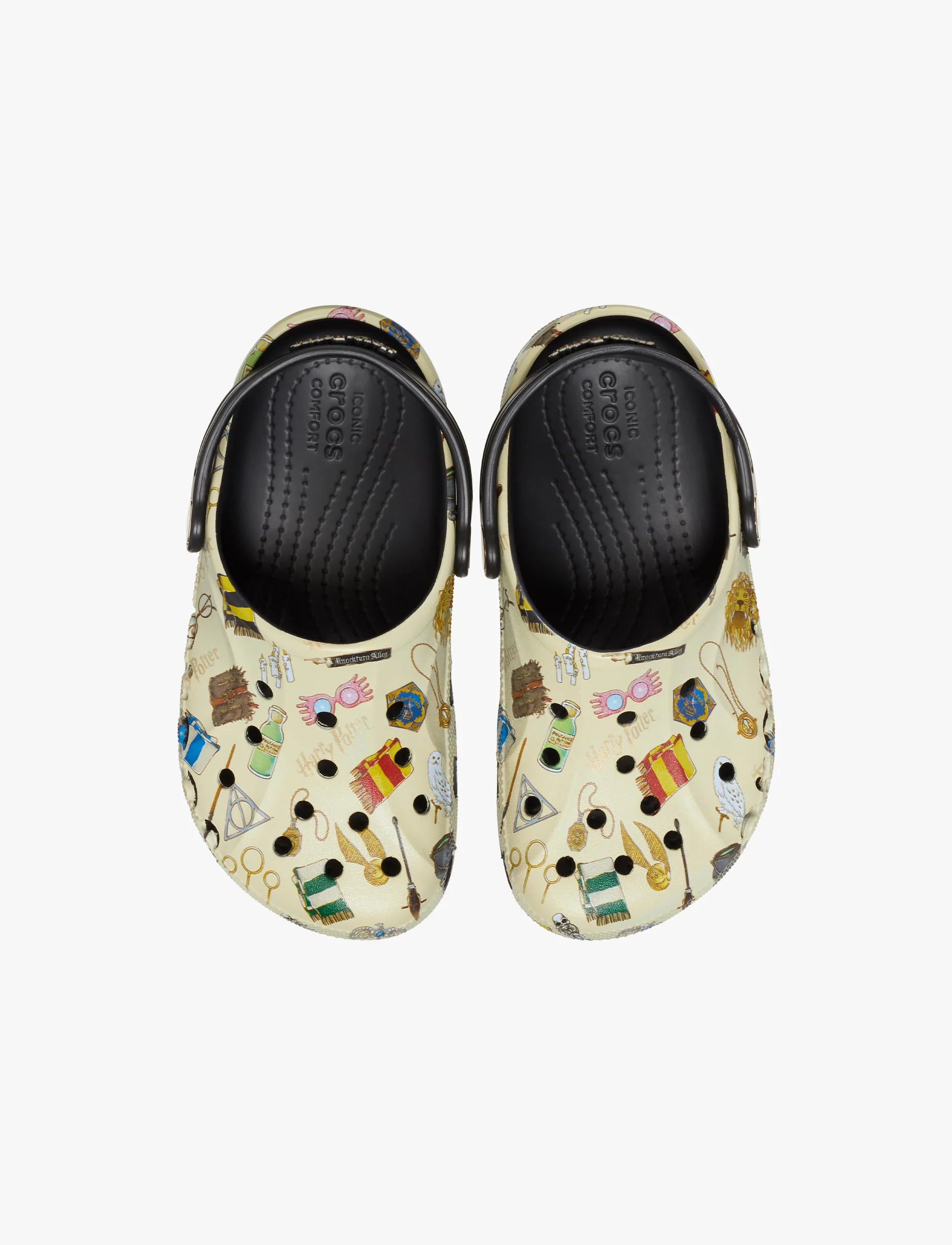 Crocs Harry Potter Baya Clog K  - כפכפי קרוקס קלוג לילדים הארי פוטר בצבע קרם - Image 3