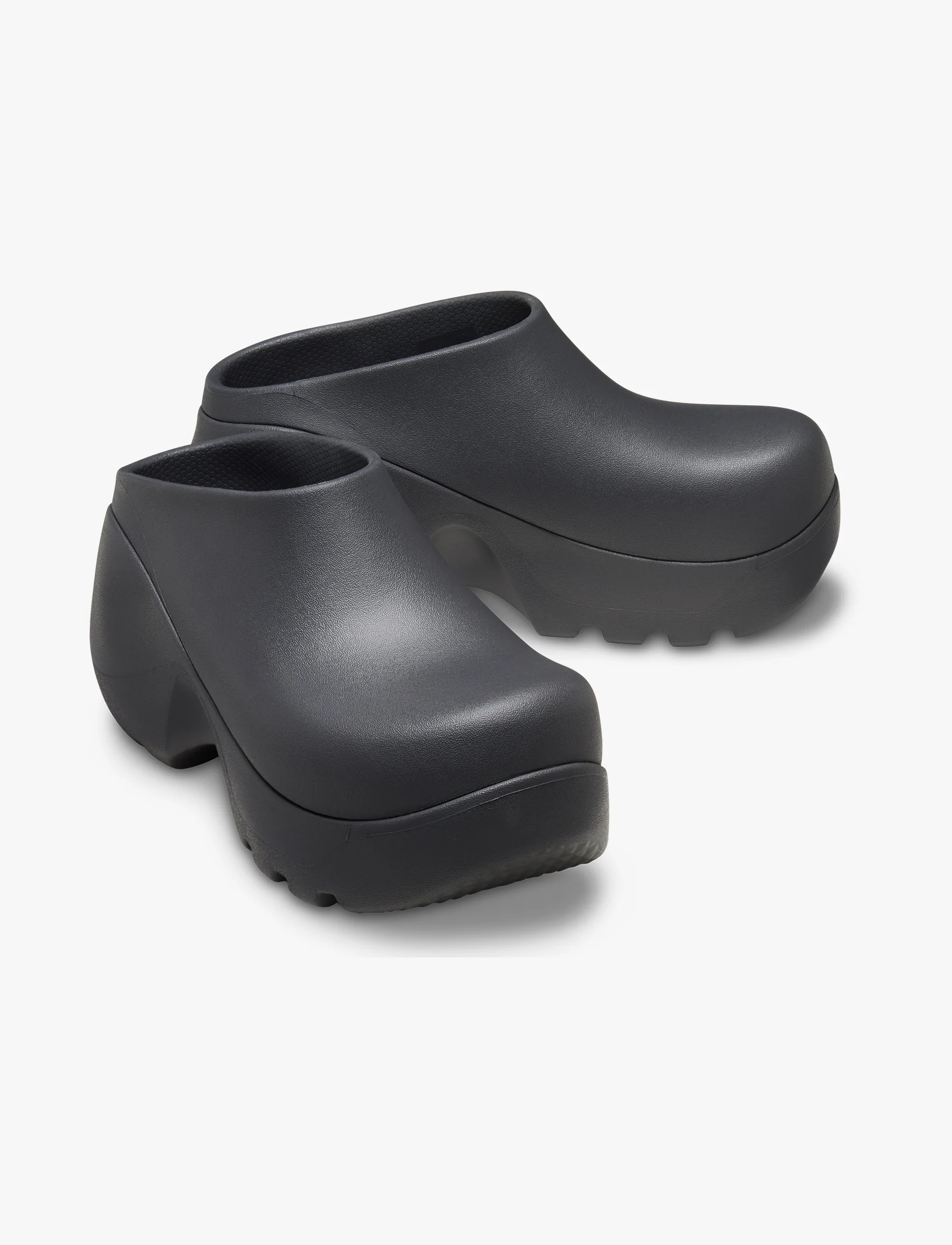 Crocs Hydra Clog - כפכפי קרוקס פלטפורמה לנשים בצבע שחור חול - Image 3