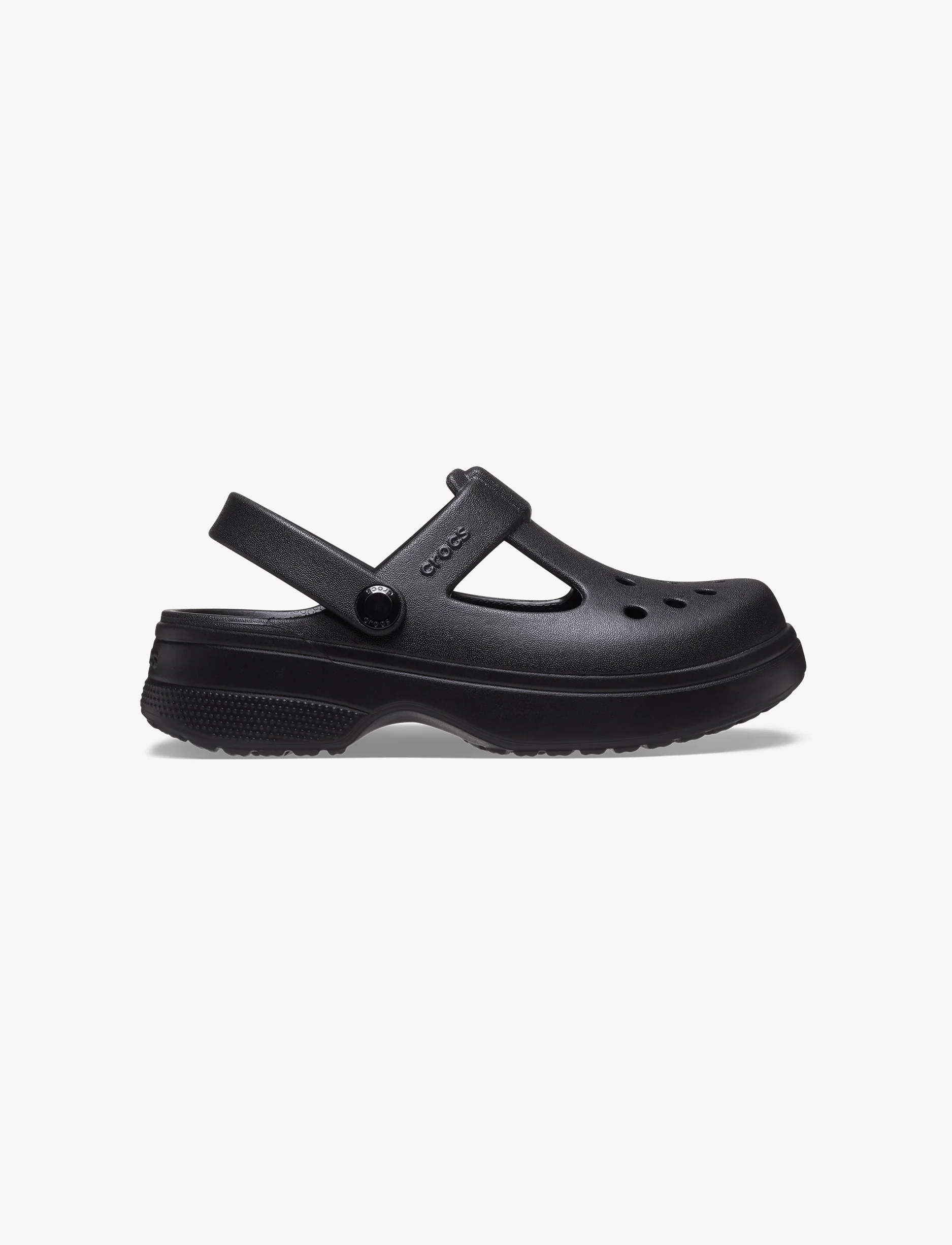 Crocs Classic Mary Jane Clog K - כפכפי קלוג קרוקס מרי ג'ין לבנות בצבע שחור - Image 2