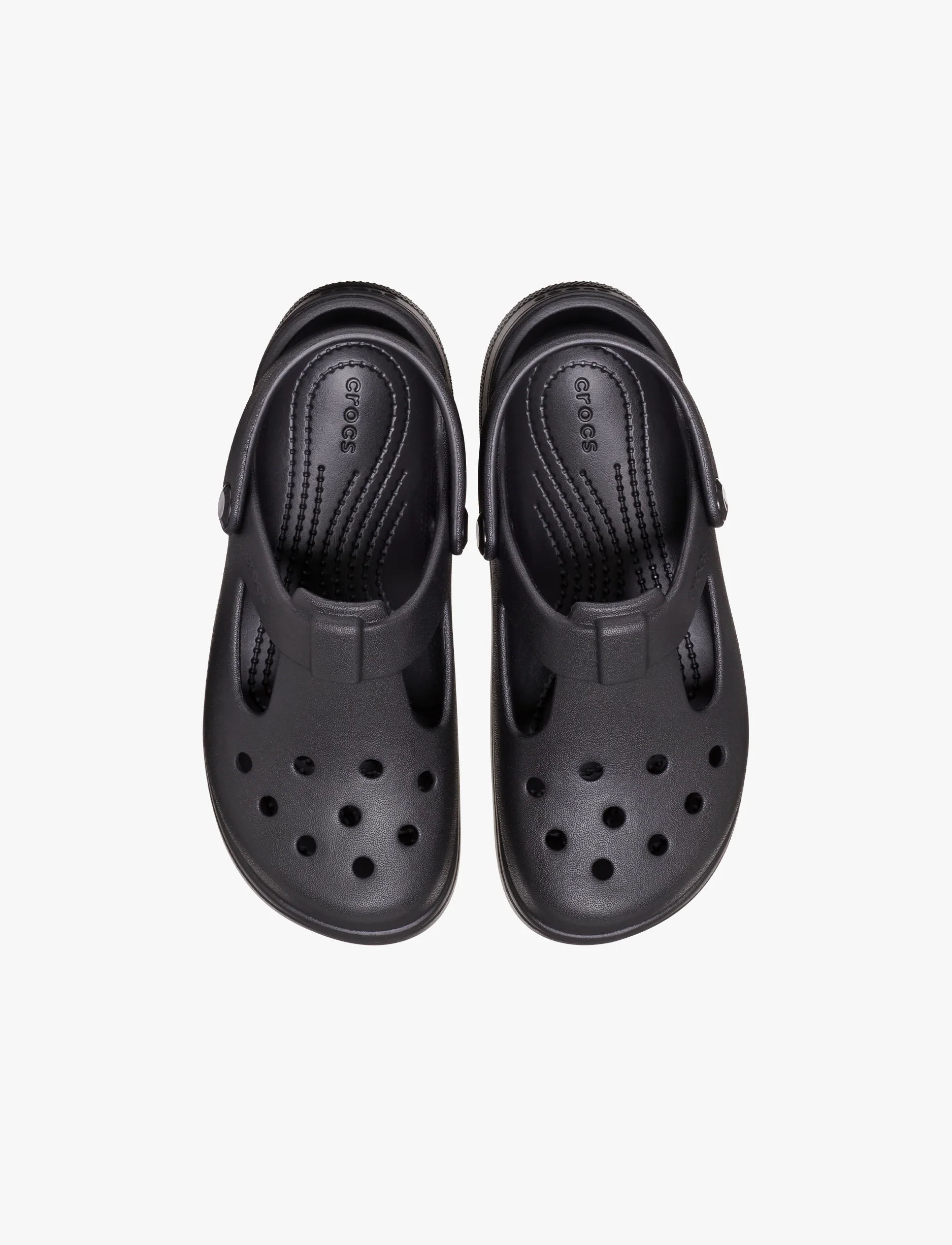 Crocs Classic Mary Jane Clog K - כפכפי קלוג קרוקס מרי ג'ין לבנות בצבע שחור - Image 4