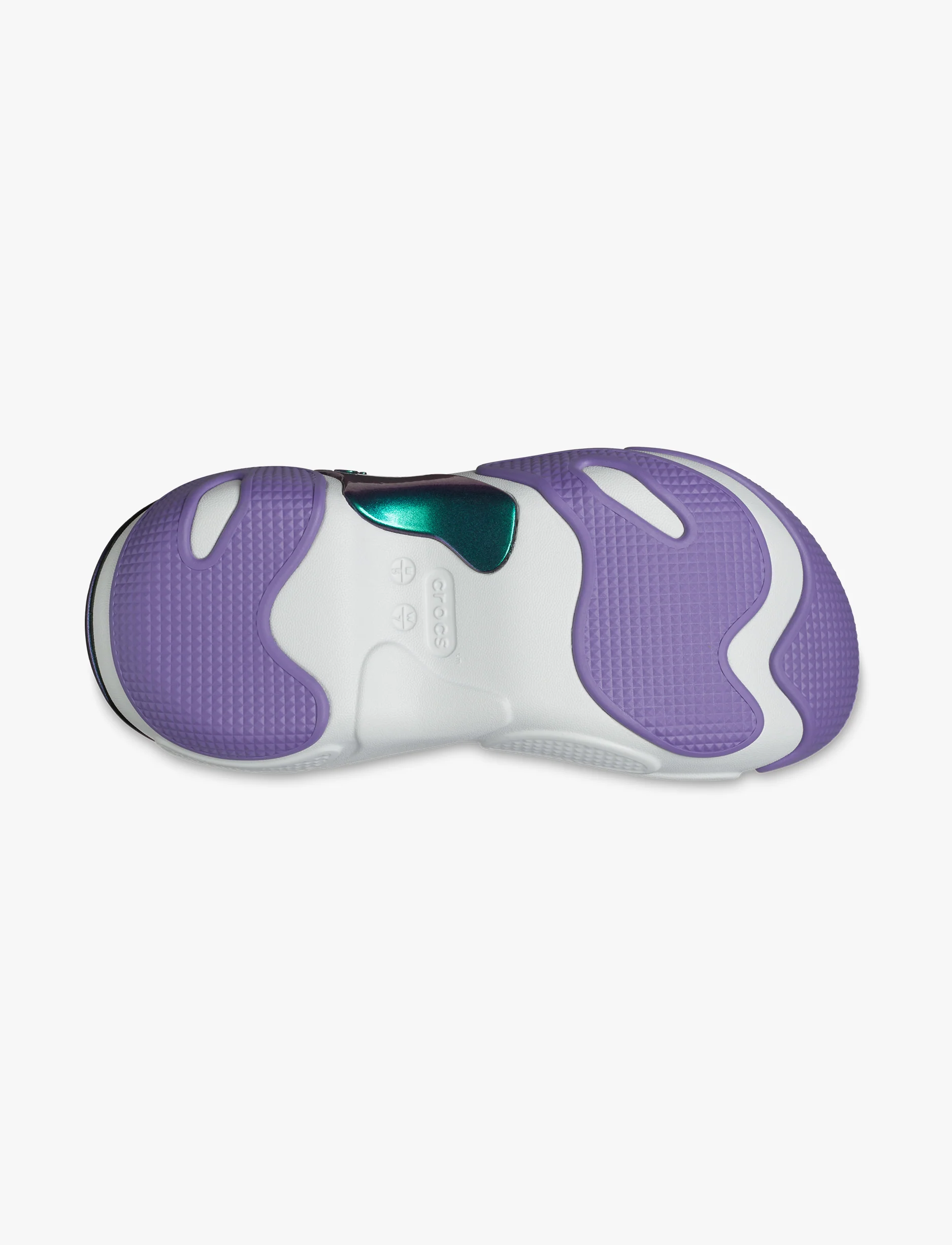 Crocs Bubble Crush Reflector Clog - כפכפי פלטפורמה קלוג באבל קראש קרוקס לנשים בצבע כחול מון לייט - Image 7