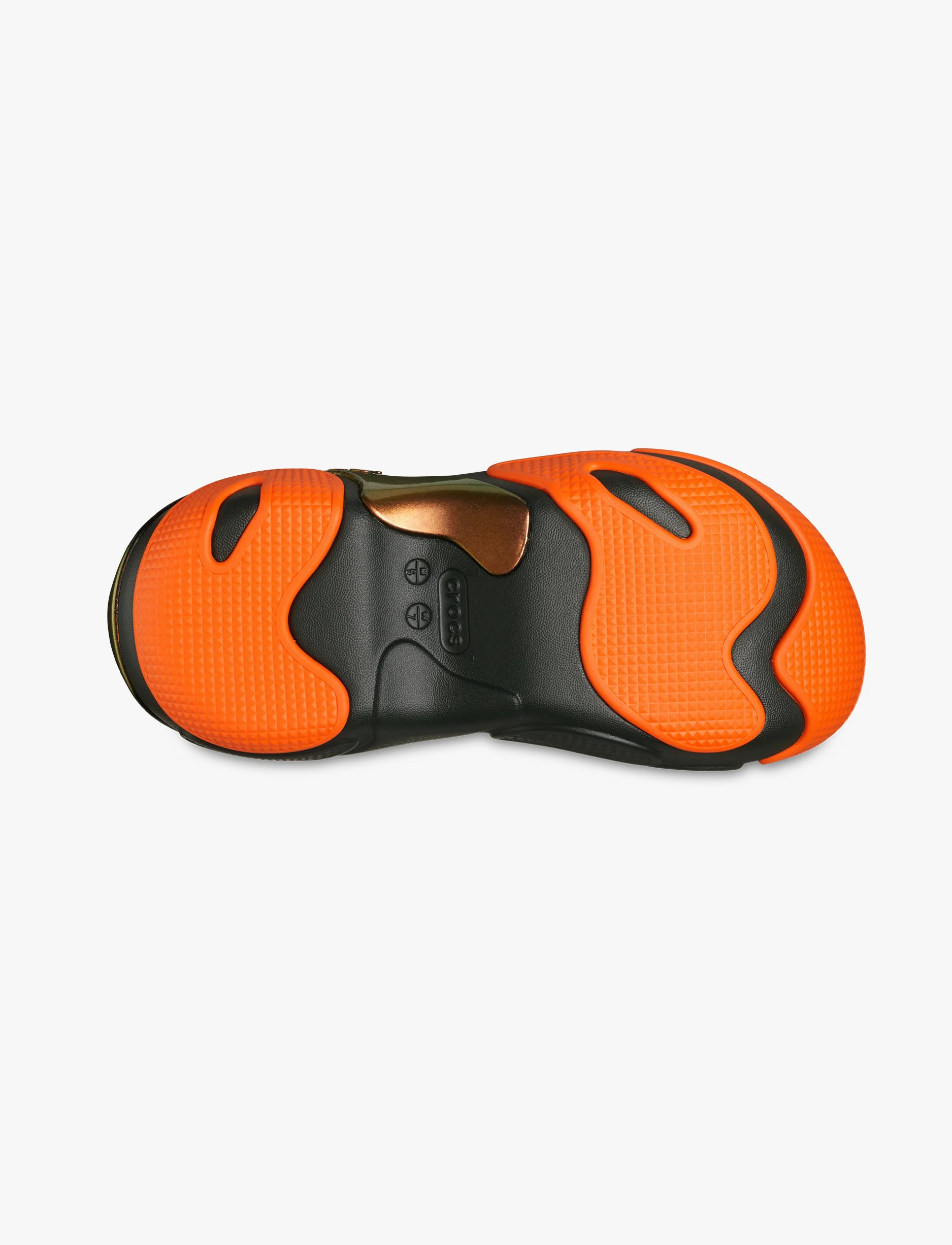 Crocs Bubble Crush Reflector Clog - כפכפי פלטפורמה קלוג באבל קראש קרוקס לנשים בצבע שחור/כתום - Image 7