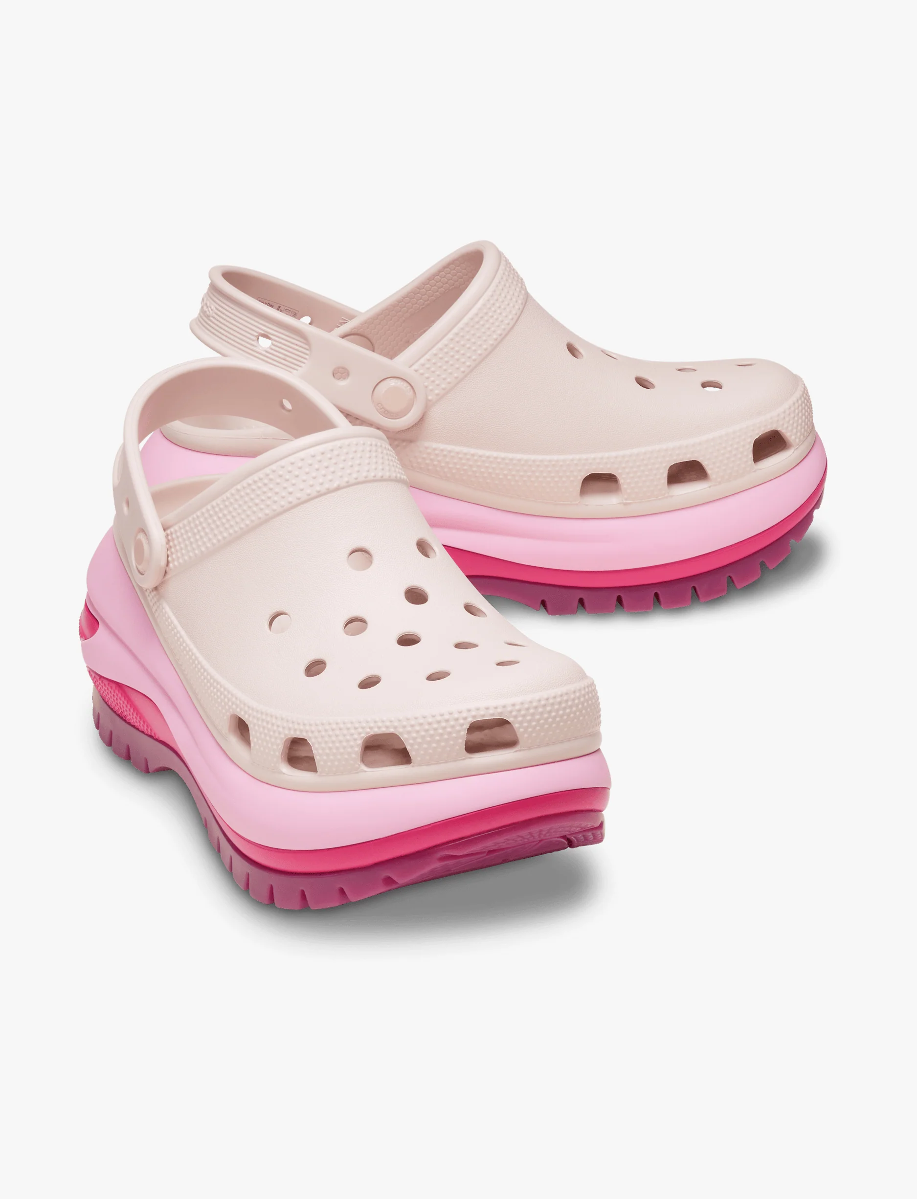 Crocs Mega Crush Matte Clog - כפכפי קרוקס פלטפורמה מגה קראש מאטל לנשים בצבע  קוורץ/מולטי - Image 4