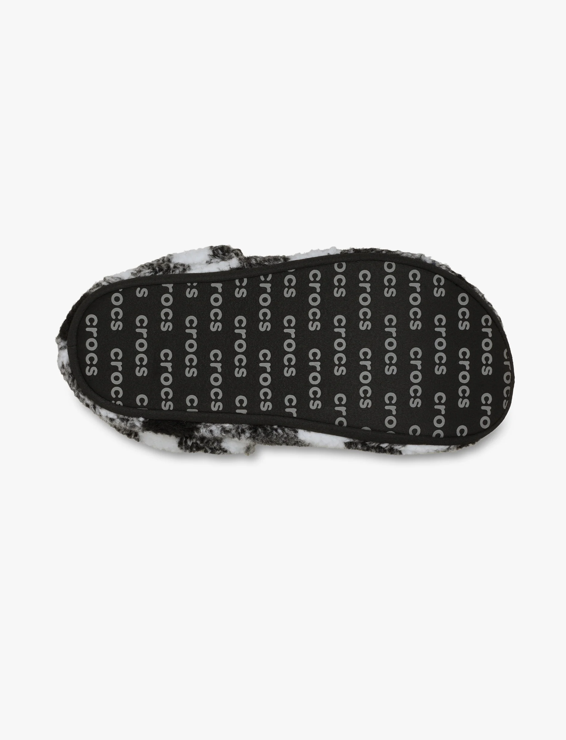 Crocs Classic Buffalo Check Cozzzy Slipper - נעלי בית קרוקס עם הדפס משובץ בצבע שחור/לבן - Image 7
