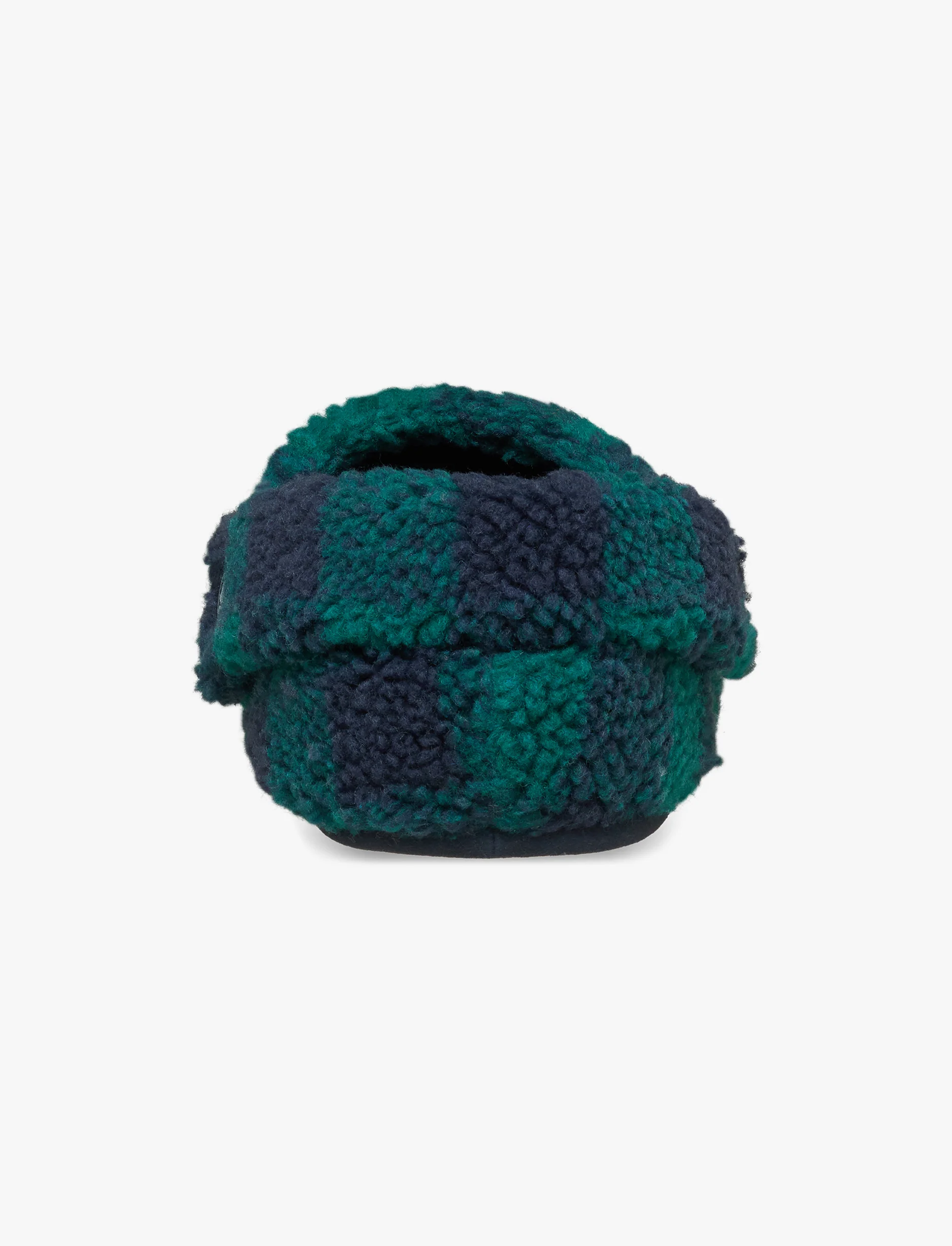 Crocs Classic Buffalo Check Cozzzy Slipper - נעלי בית קרוקס עם הדפס משובץ בצבע ירוק הוסטה/נייבי - Image 6