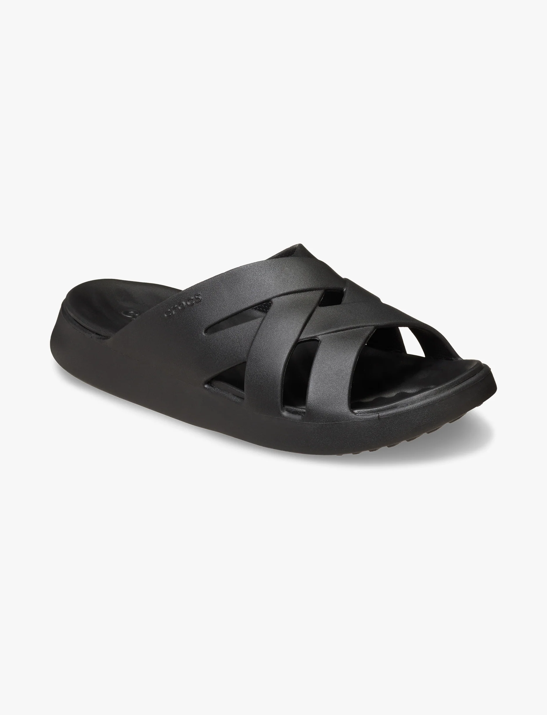 Crocs Getaway Weave Slide - כפכפי סלייד קרוקס לנשים בצבע שחור