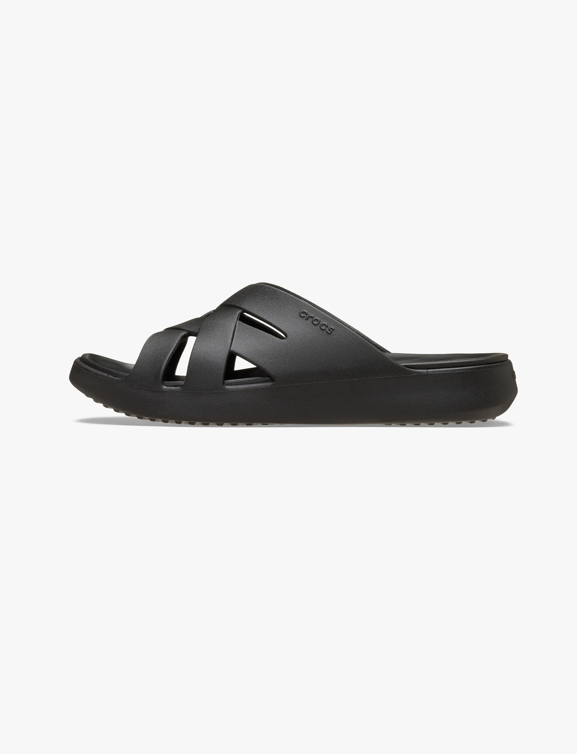 Crocs Getaway Weave Slide - כפכפי סלייד קרוקס לנשים בצבע שחור - Image 5