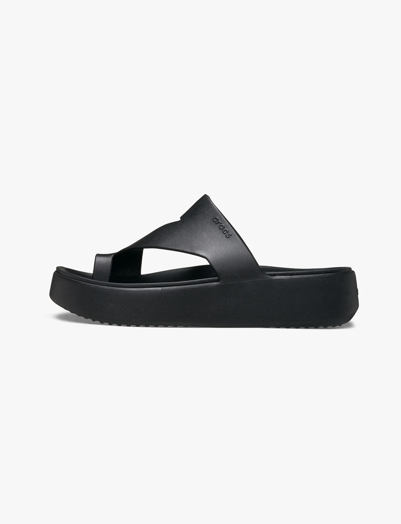 Crocs Getaway Platform Toe Loop - כפכפי אצבע פלטפורמה קרוקס לנשים בצבע שחור - Image 5