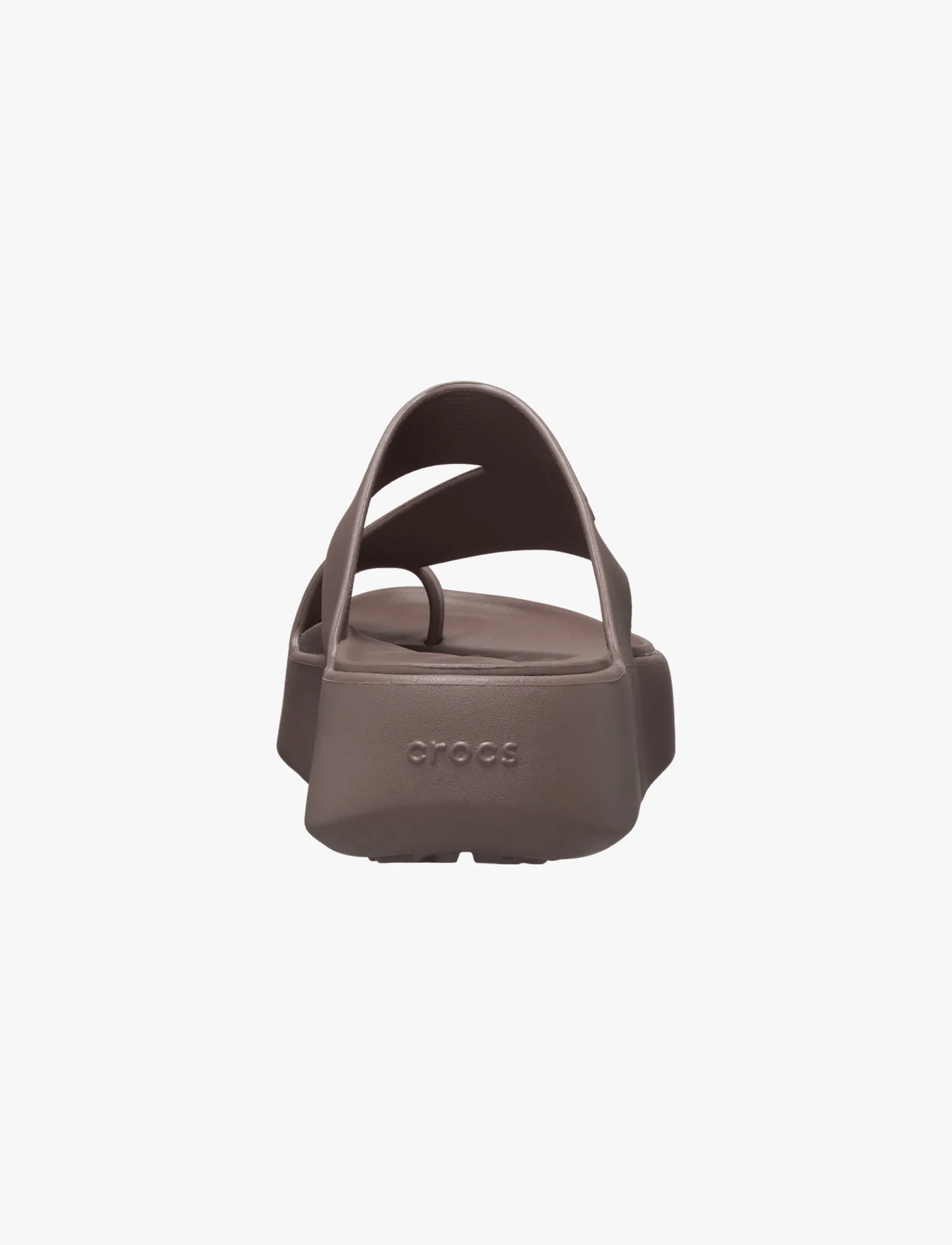 Crocs Getaway Platform Toe Loop - כפכפי אצבע פלטפורמה קרוקס לנשים בצבע חום - Image 5