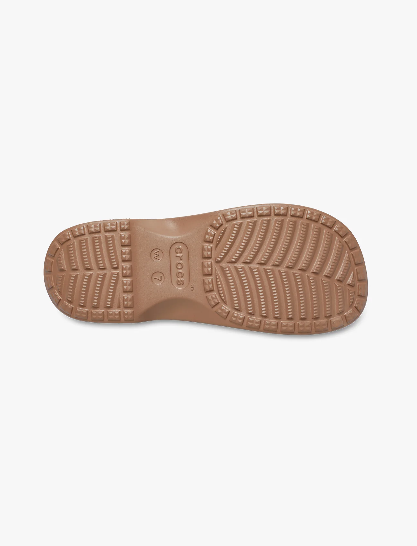 Crocs Classic Women's Cross Strap - כפכפי קרוקס לנשים בצבע חום - Image 7
