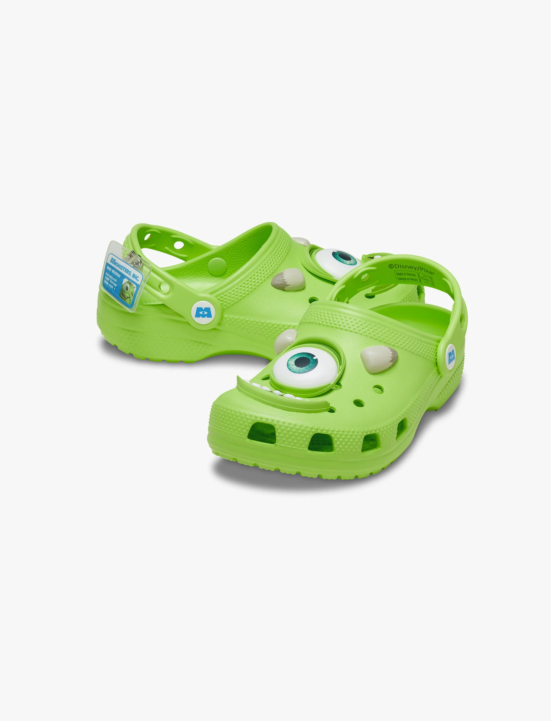 Crocs Monsters Inc Mike Classic Clog K  - כפכפי קרוקס קלוג מפלצות לילדים בצבע ירוק - Image 3