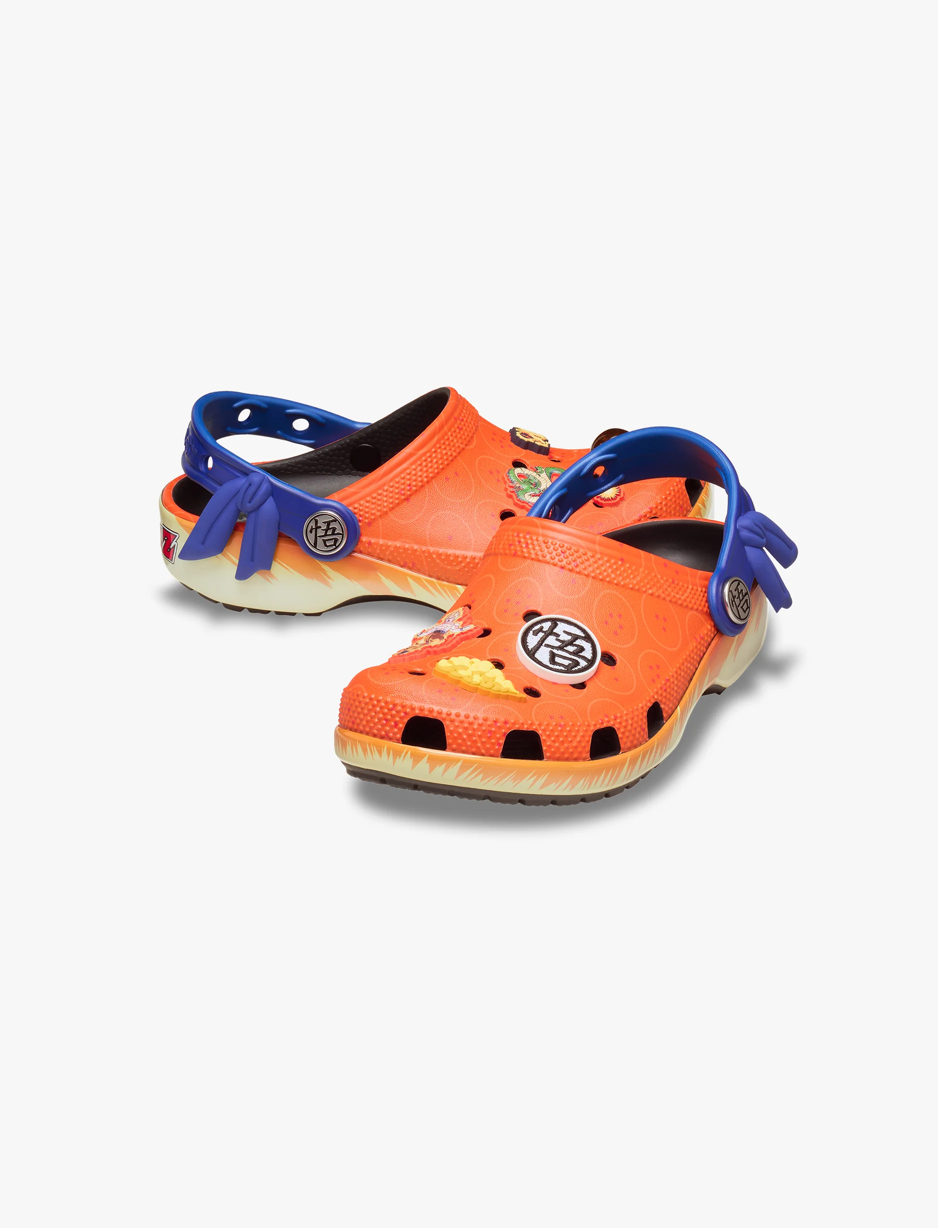 Crocs Dragon Ball Z Classic Clog K - כפכפי קרוקס קלוג דרגון בול זי לילדים בצבע כתום/כחול - Image 3