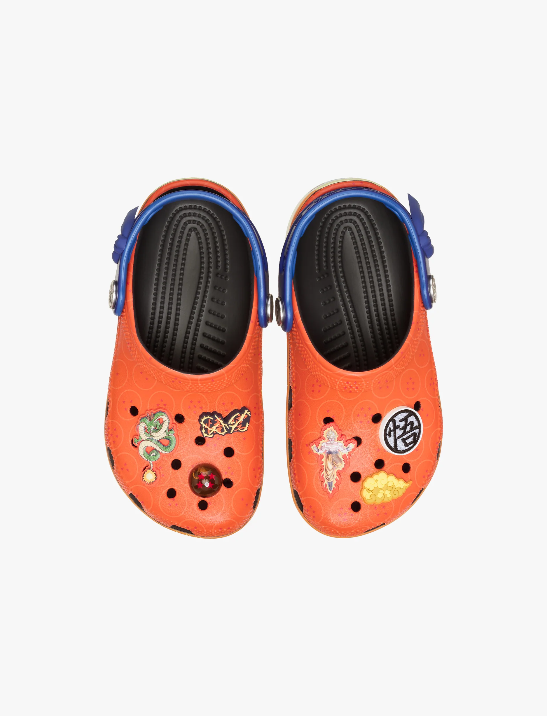 Crocs Dragon Ball Z Classic Clog K - כפכפי קרוקס קלוג דרגון בול זי לילדים בצבע כתום/כחול - Image 4