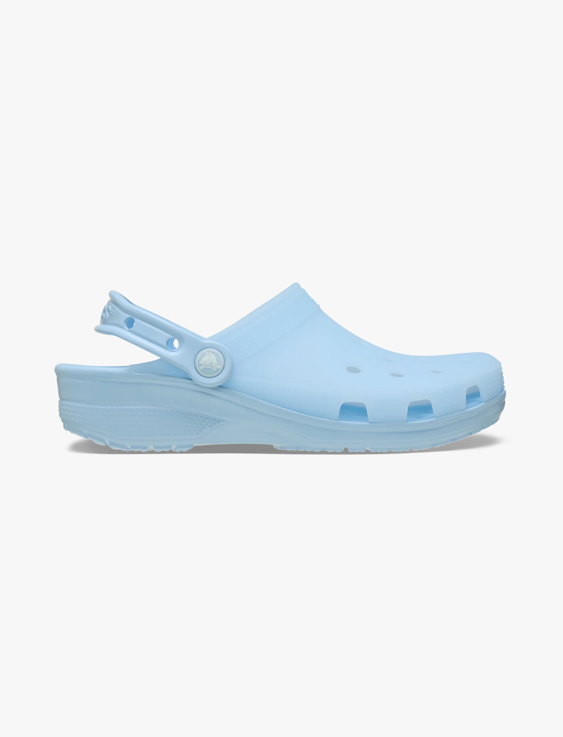 Crocs Classic Frosted Clog - כפכפי קלוג קרוקס בגימור שקוף-מט בצבע כחול-סגלגל - Image 2