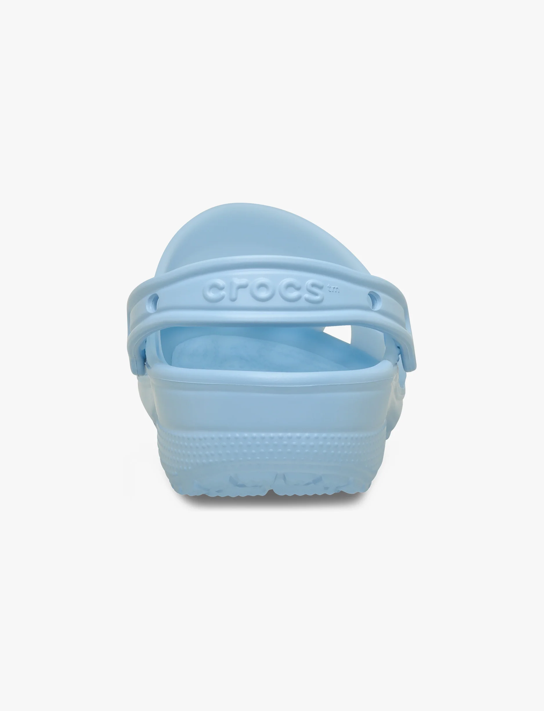 Crocs Classic Frosted Clog - כפכפי קלוג קרוקס בגימור שקוף-מט בצבע כחול-סגלגל - Image 6