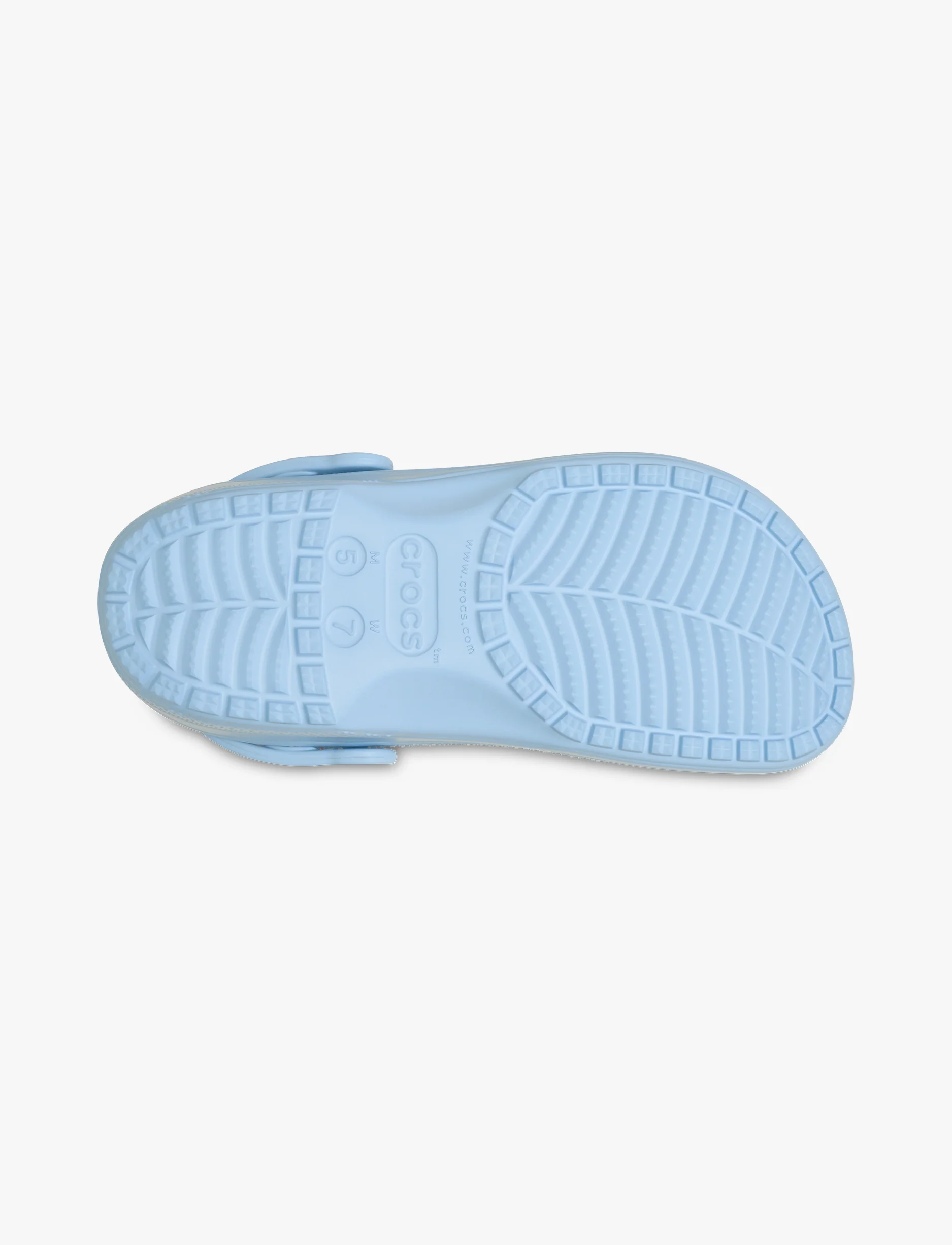 Crocs Classic Frosted Clog - כפכפי קלוג קרוקס בגימור שקוף-מט בצבע כחול-סגלגל - Image 7