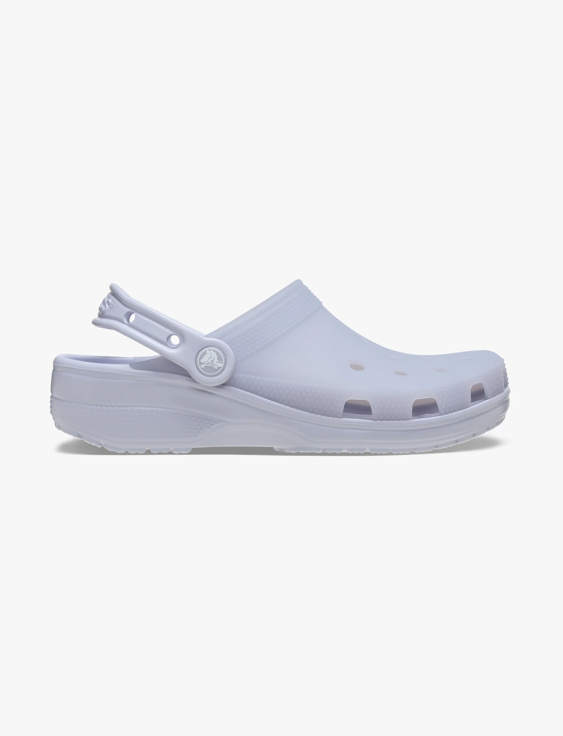 Crocs Classic Frosted Clog - כפכפי קלוג קרוקס בגימור שקוף-מט בצבע סגלגל ירח - Image 2