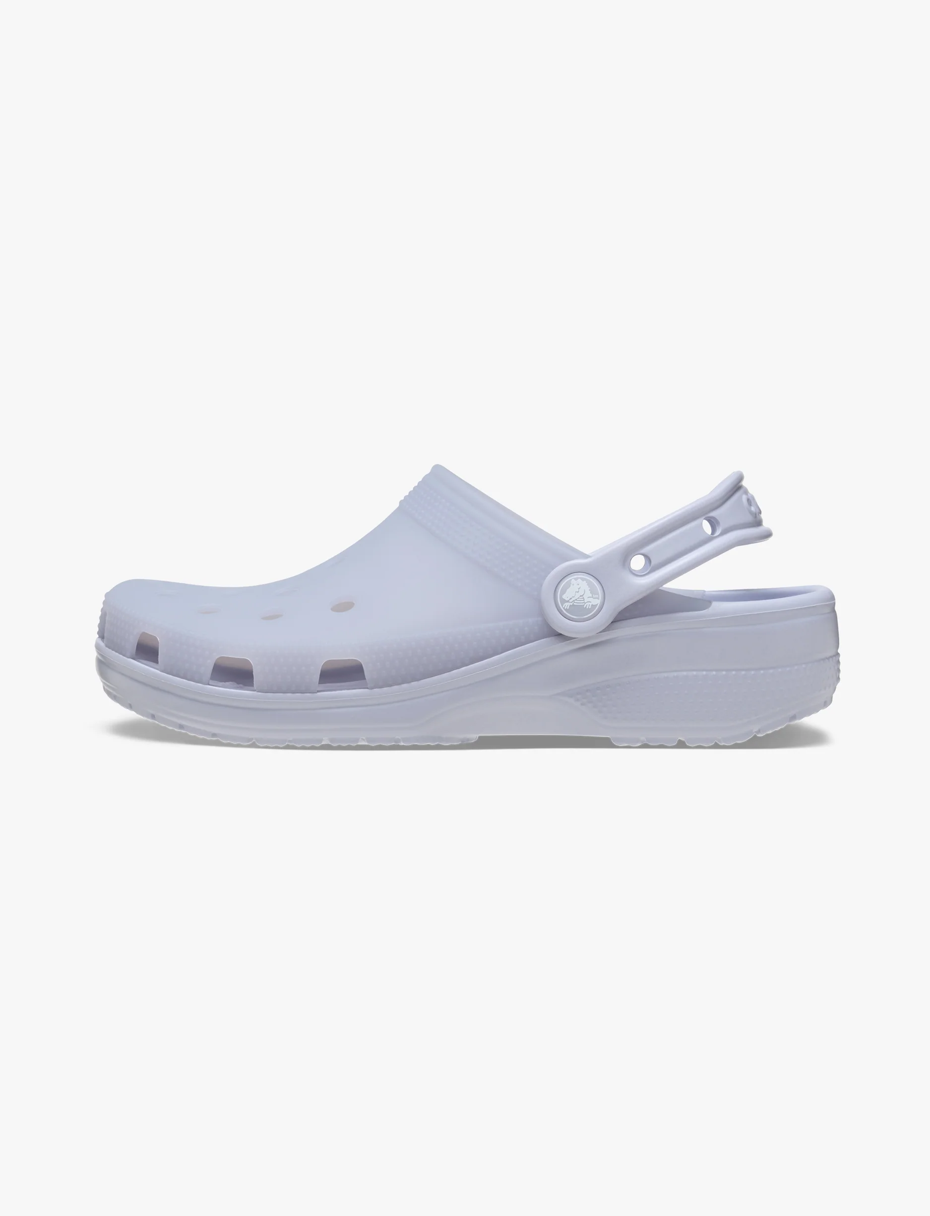 Crocs Classic Frosted Clog - כפכפי קלוג קרוקס בגימור שקוף-מט בצבע סגלגל ירח - Image 5